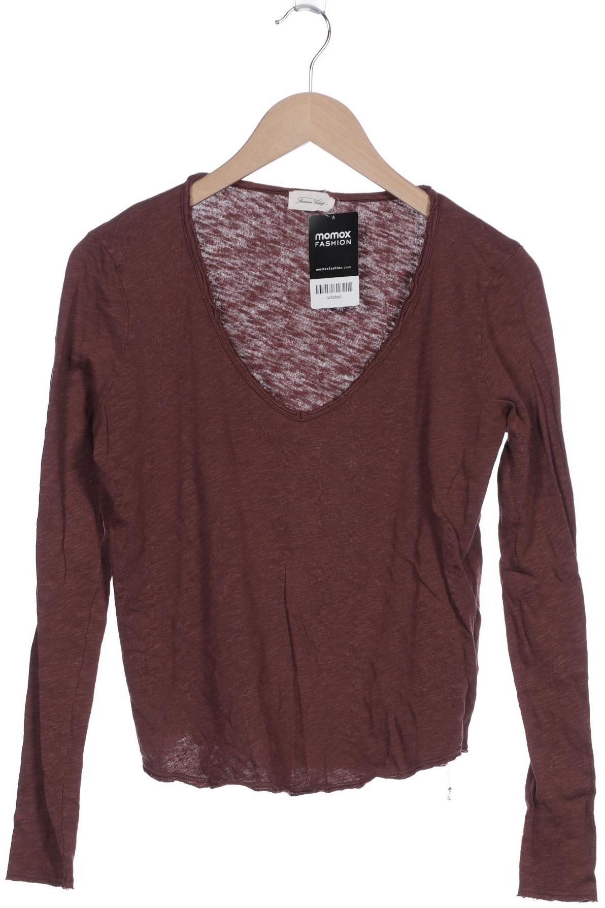 

American Vintage Damen Langarmshirt, bordeaux, Gr. 38