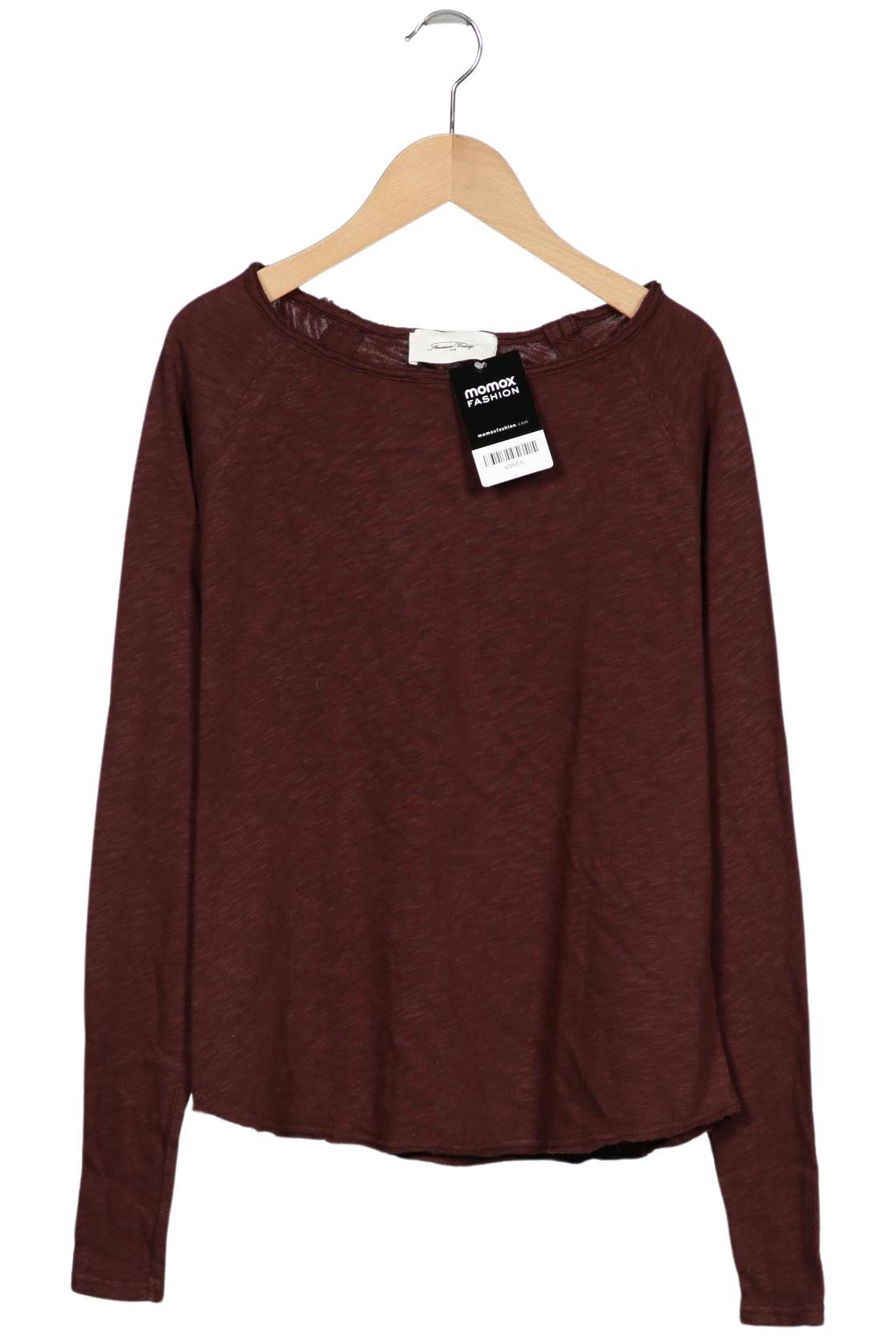 

American Vintage Damen Langarmshirt, bordeaux, Gr. 36