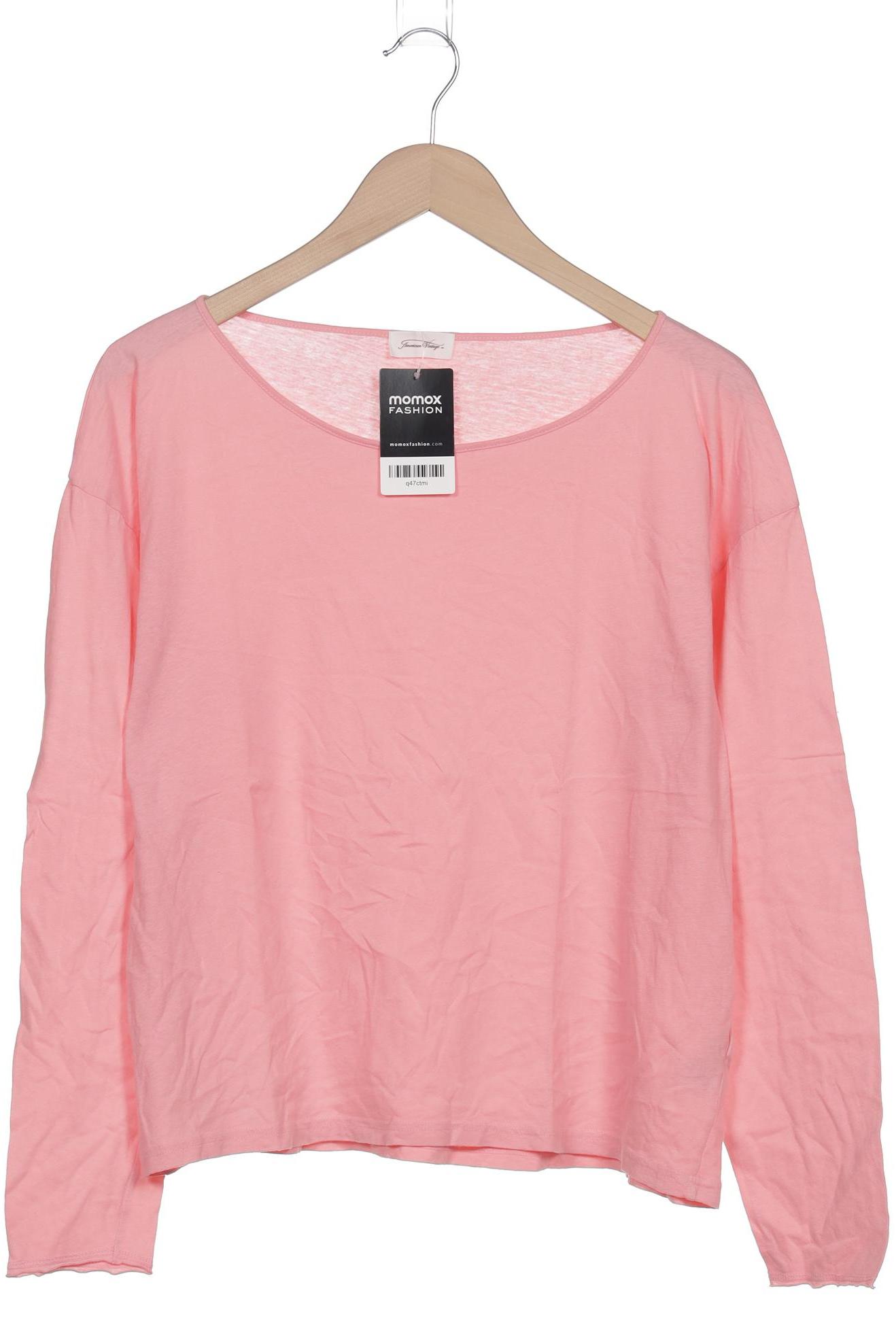 

American Vintage Damen Langarmshirt, pink, Gr. 38