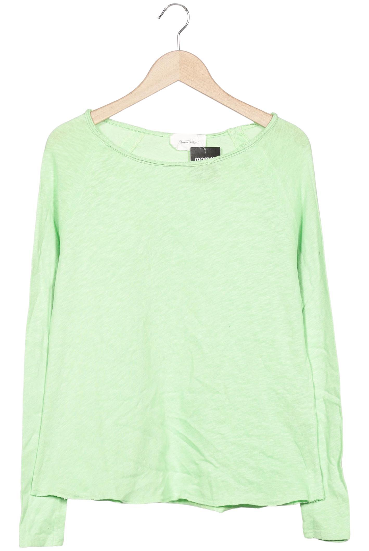 

American Vintage Damen Langarmshirt, hellgrün, Gr. 38