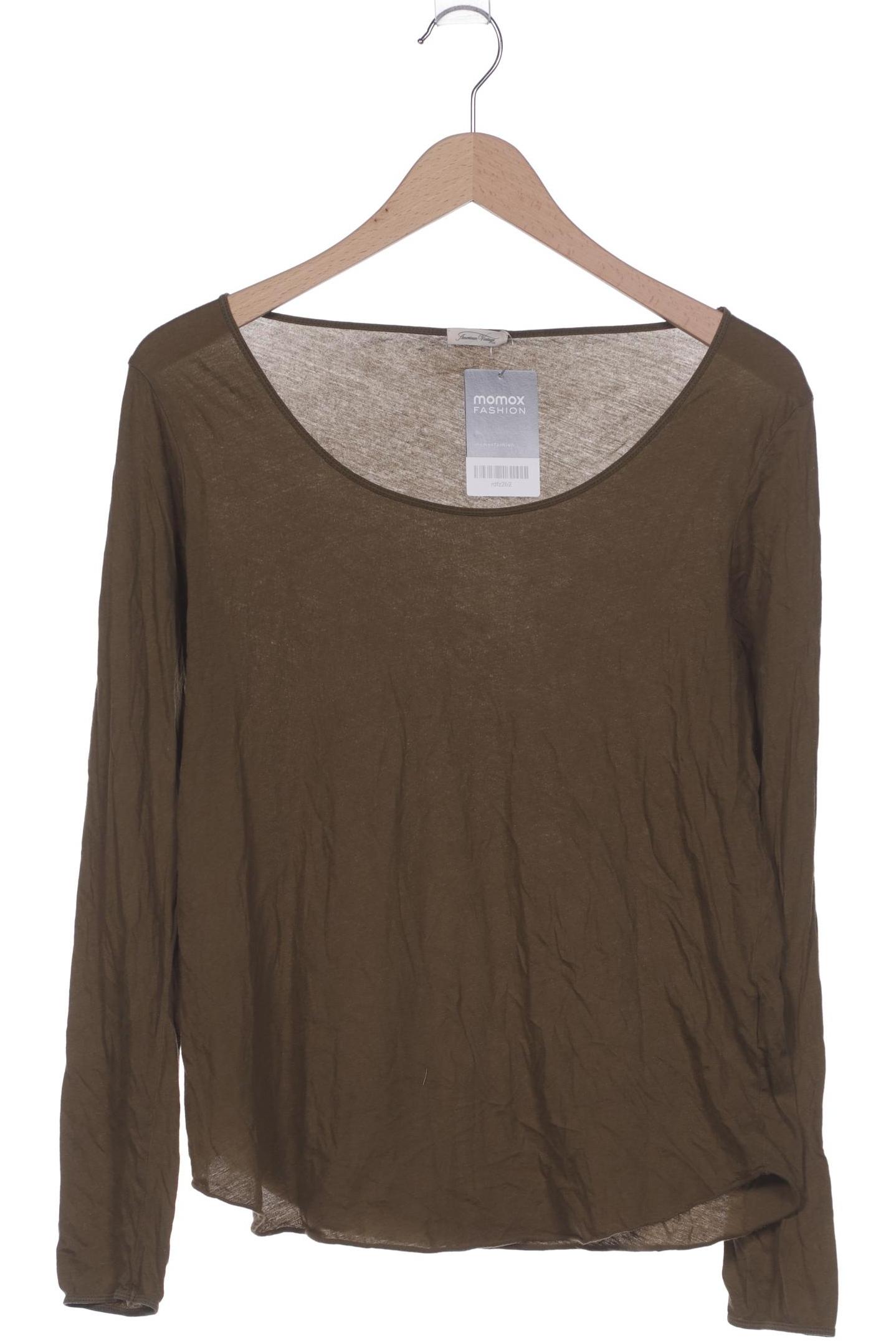 

American Vintage Damen Langarmshirt, grün, Gr. 36