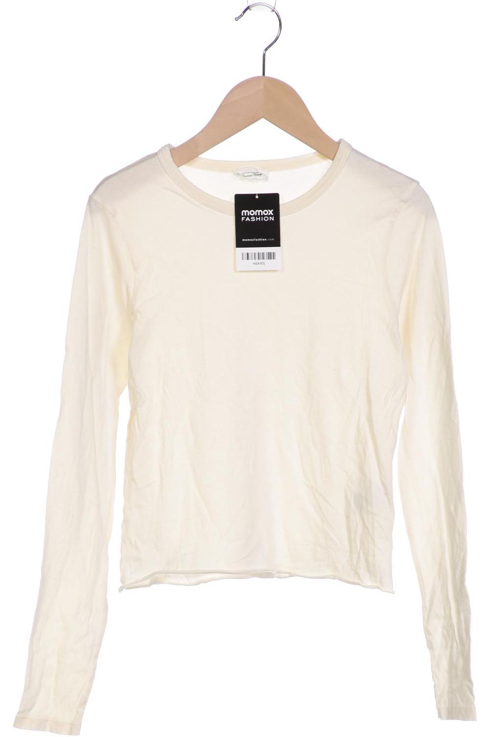 

American Vintage Damen Langarmshirt, cremeweiß