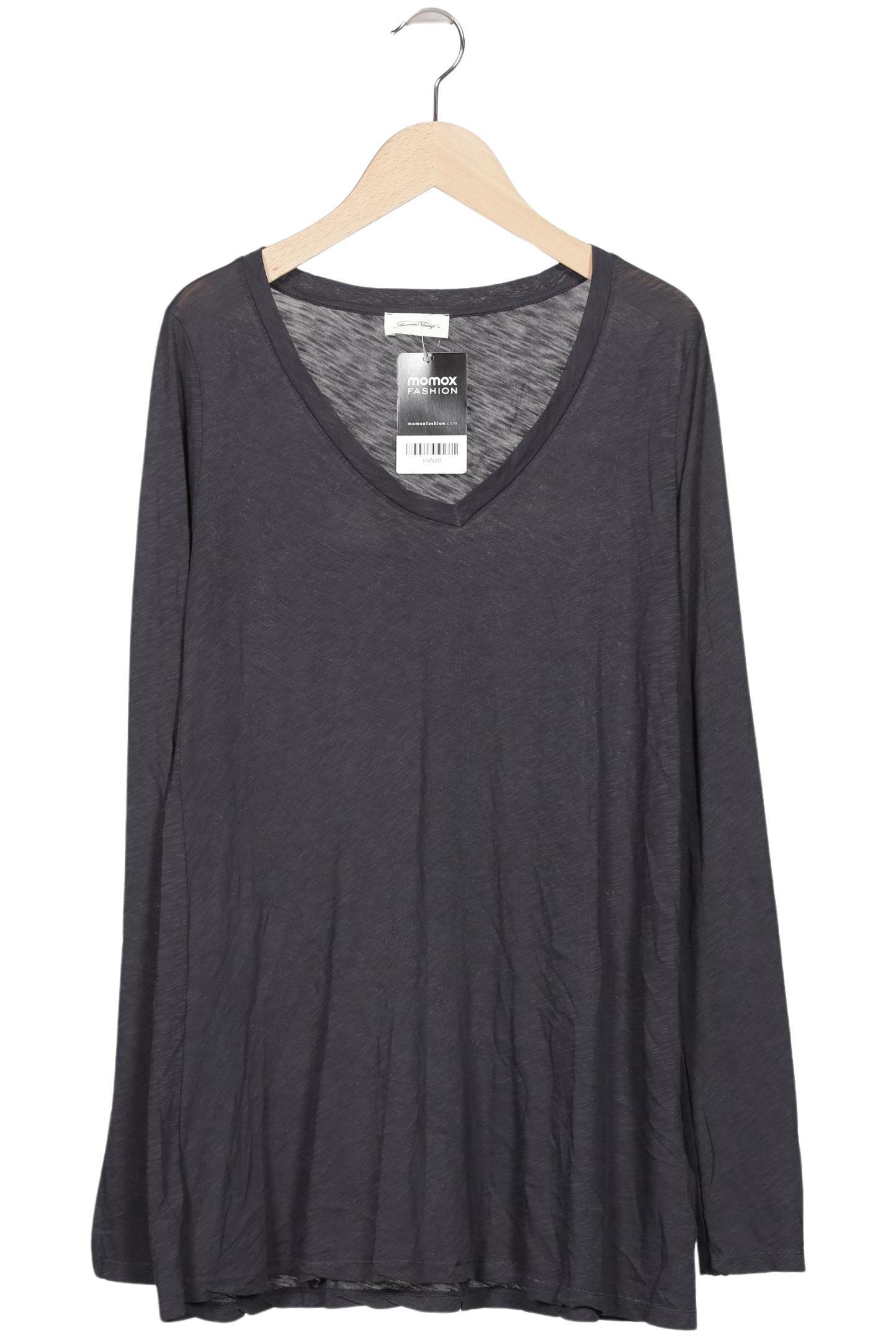 

American Vintage Damen Langarmshirt, grau, Gr. 36