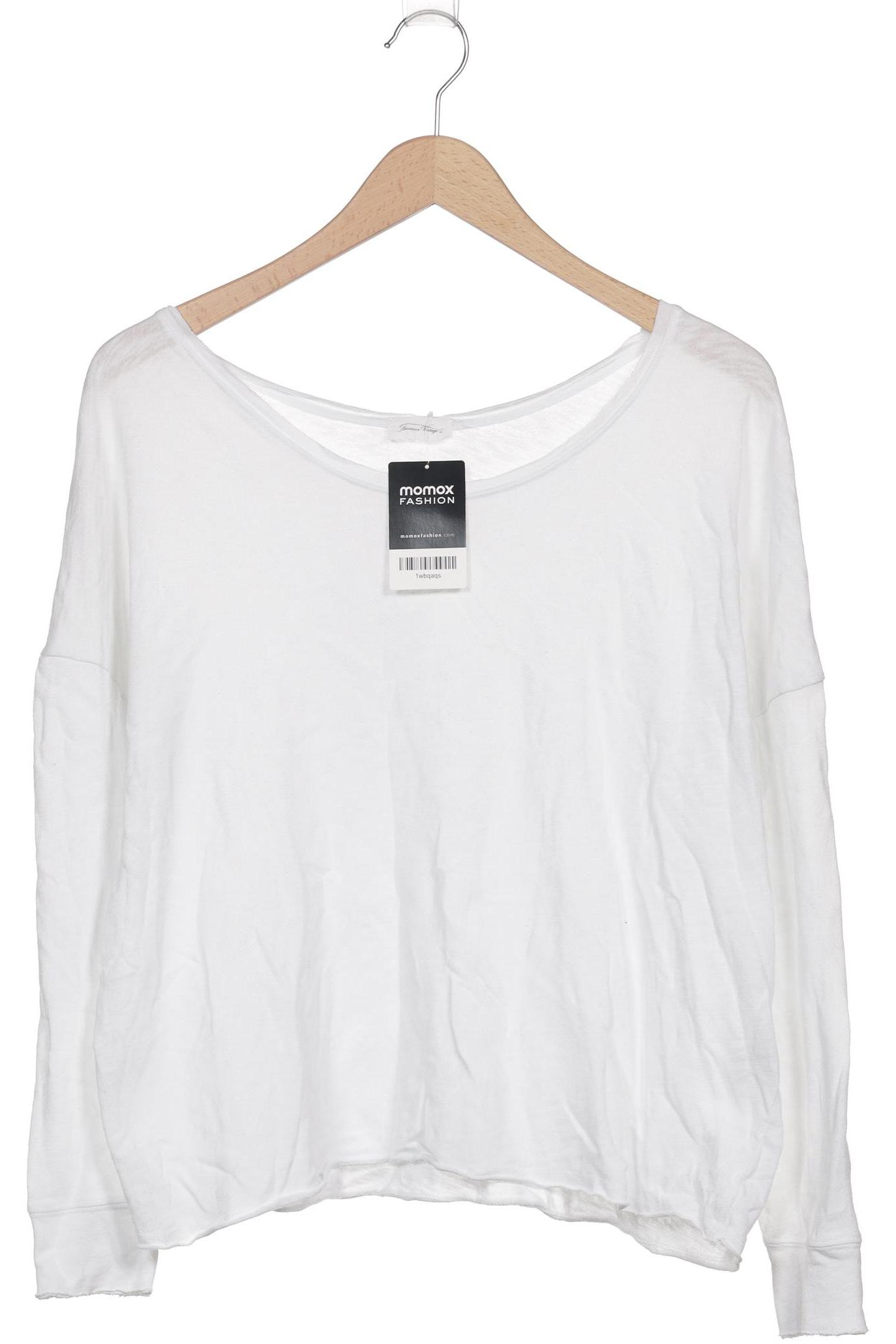 

American Vintage Damen Langarmshirt, weiß, Gr. 38