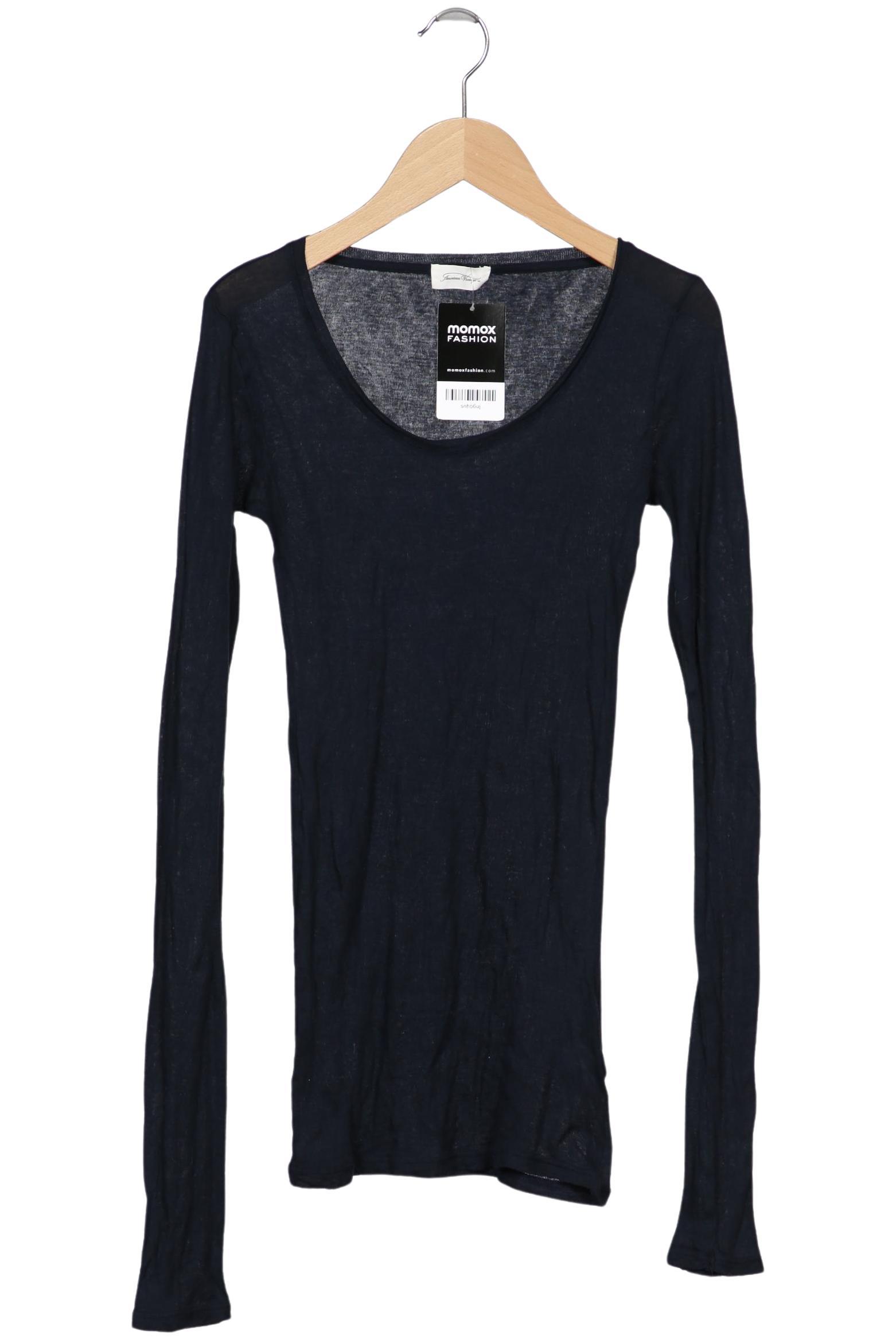 

American Vintage Damen Langarmshirt, marineblau, Gr. 38