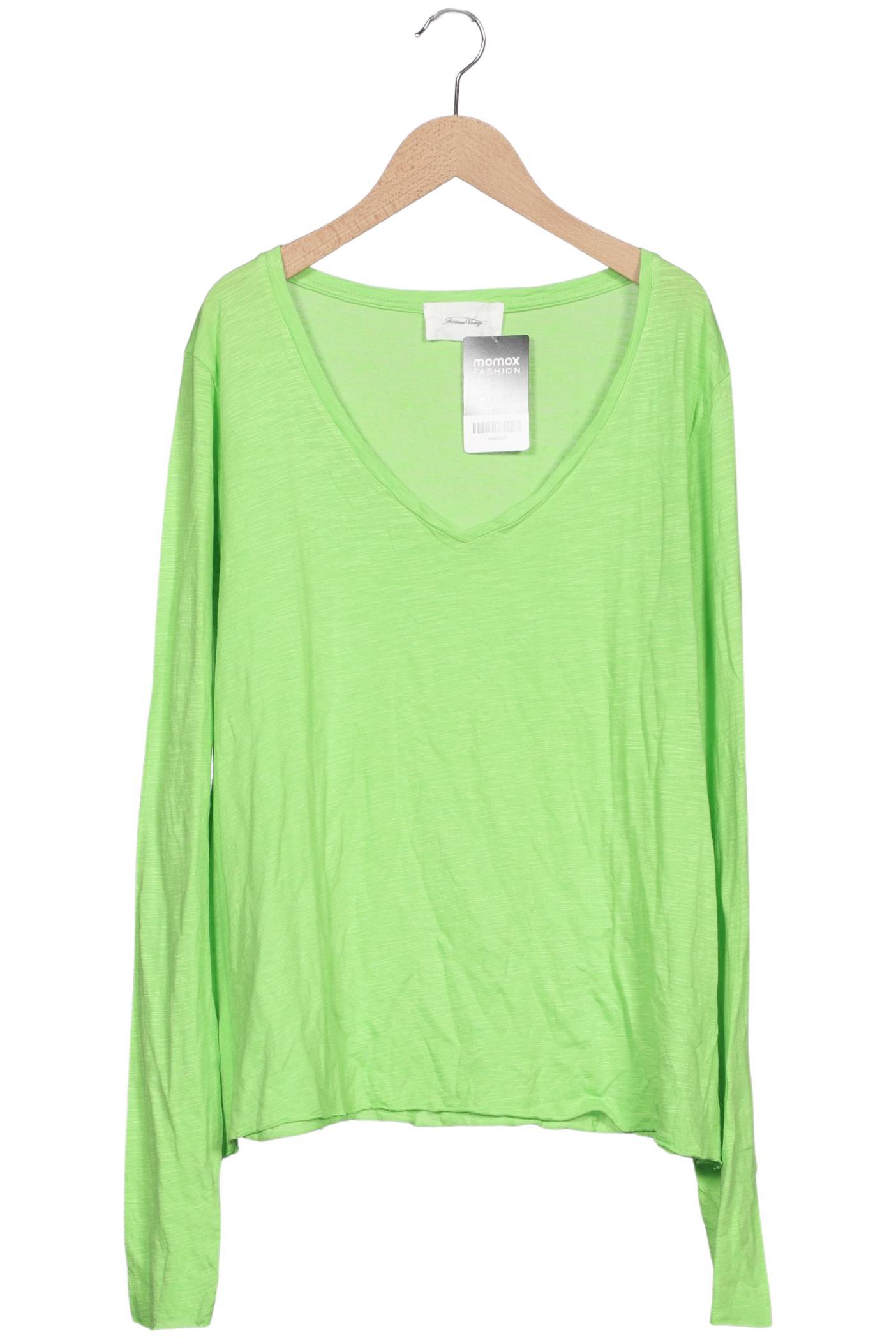 

American Vintage Damen Langarmshirt, hellgrün, Gr. 42