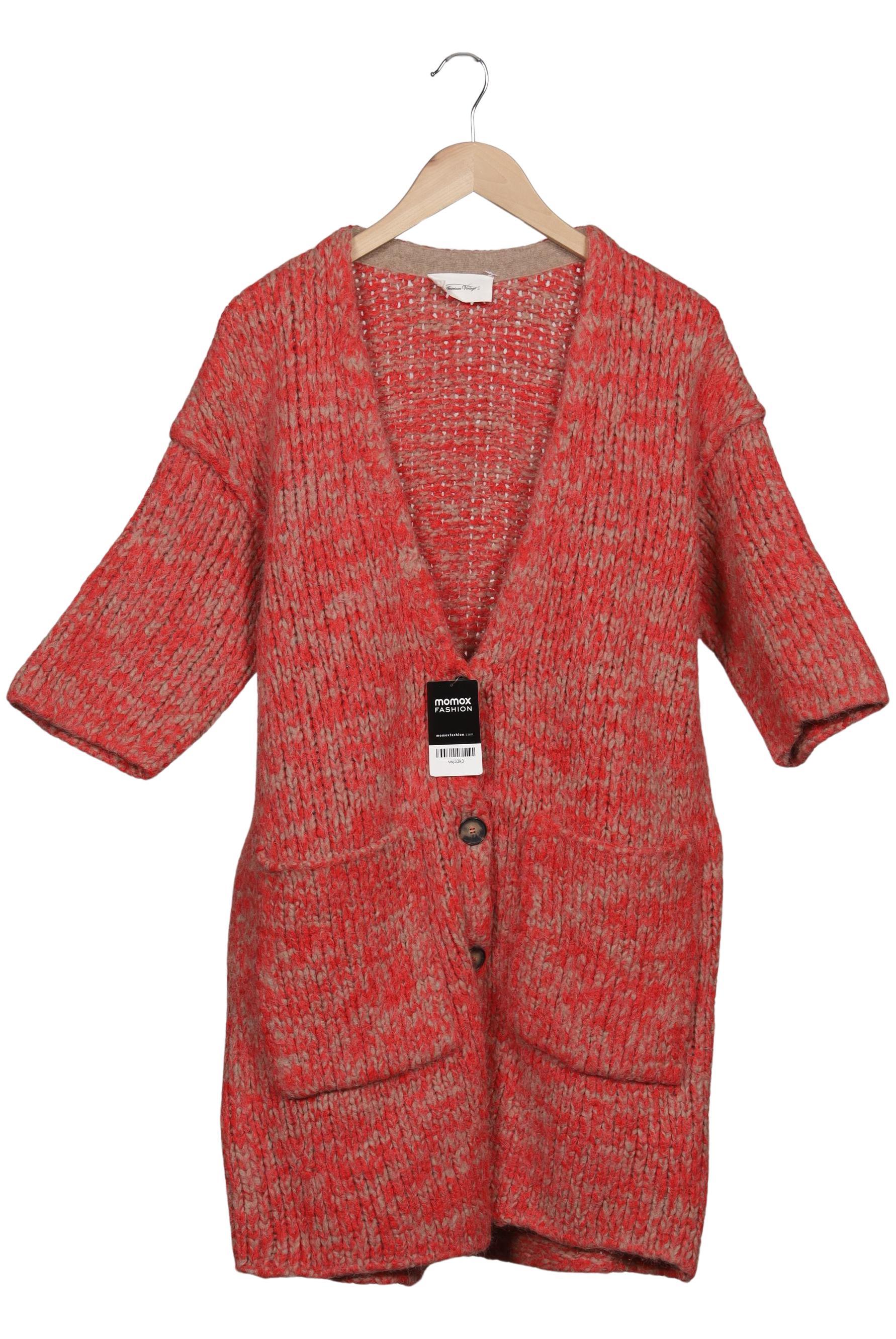 

American Vintage Damen Strickjacke, orange, Gr. uni