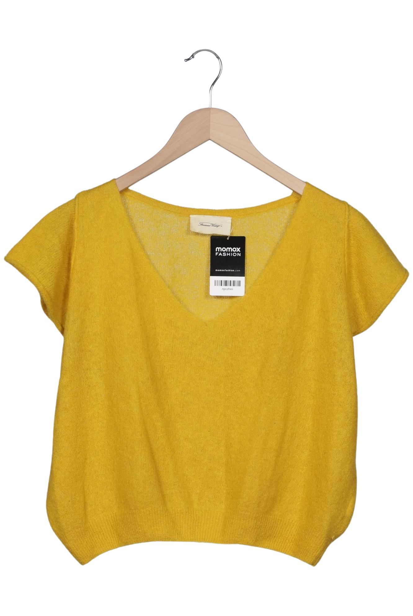 

American Vintage Damen Pullover, gelb, Gr. 36