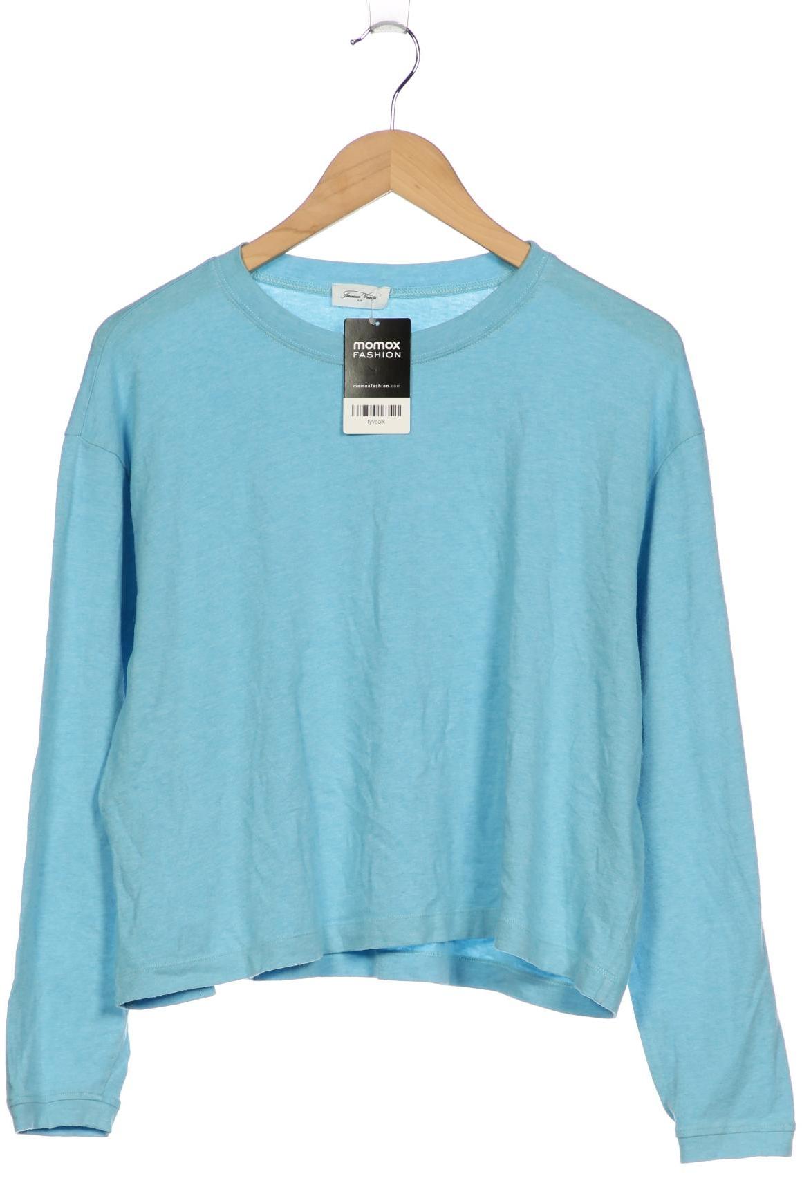 

American Vintage Damen Langarmshirt, blau, Gr. 38