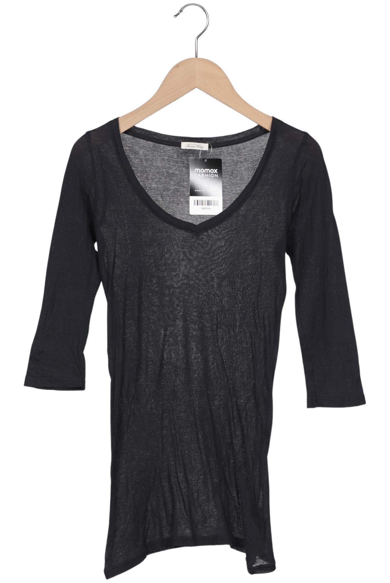 

American Vintage Damen Langarmshirt, marineblau, Gr. 36