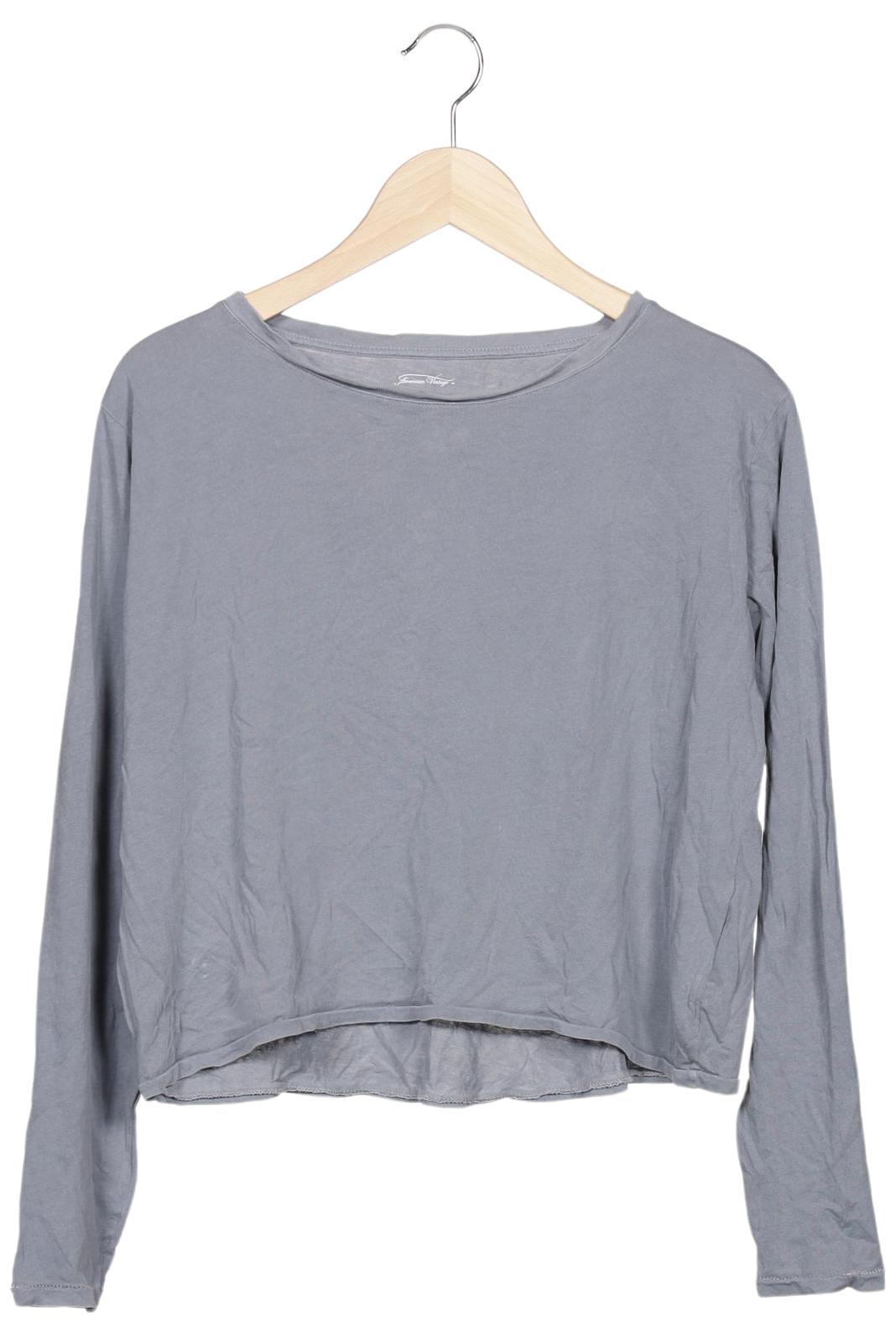 

American Vintage Damen Langarmshirt, grau, Gr. 38