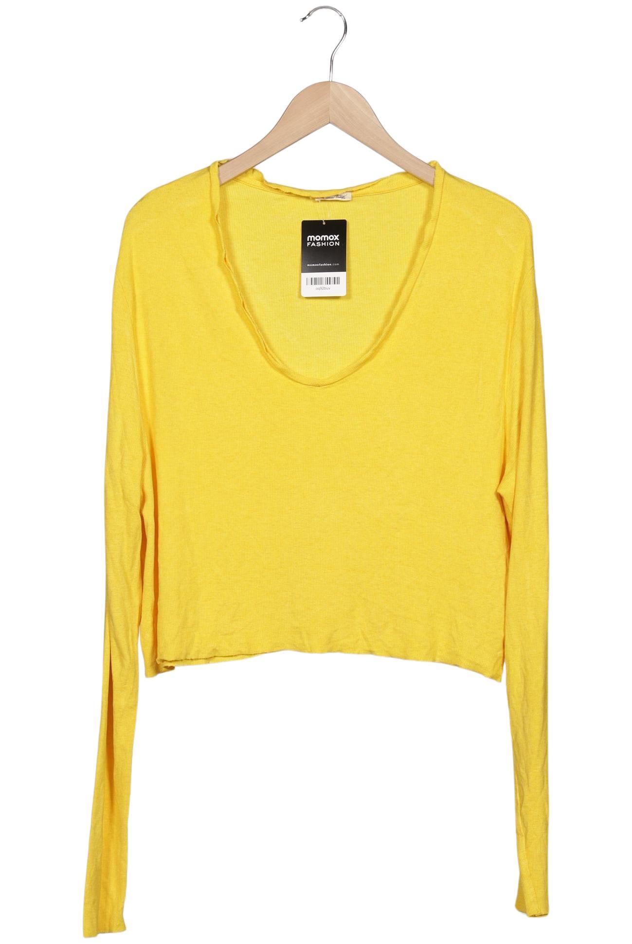

American Vintage Damen Langarmshirt, gelb, Gr. 34