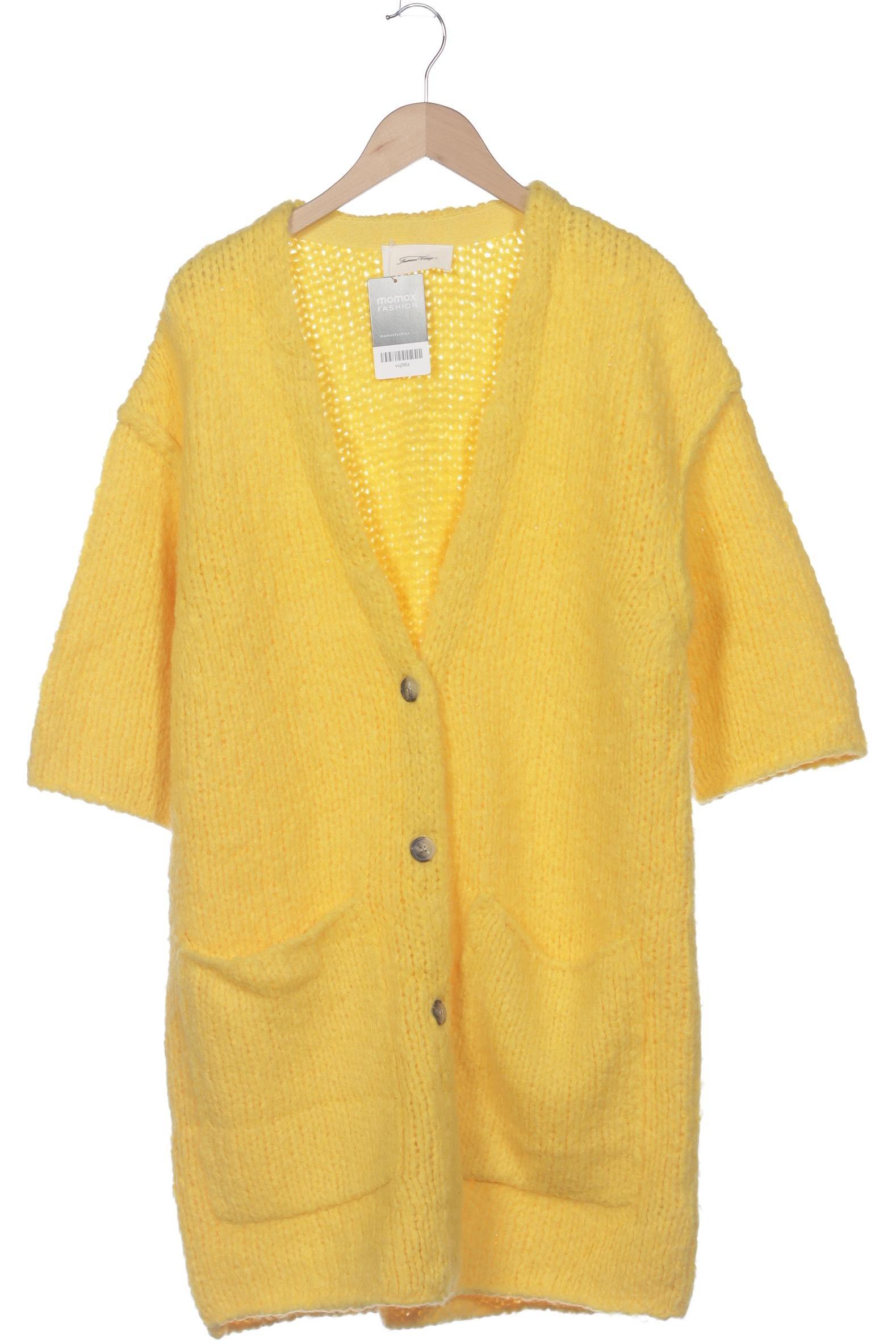 

American Vintage Damen Strickjacke, gelb, Gr. uni