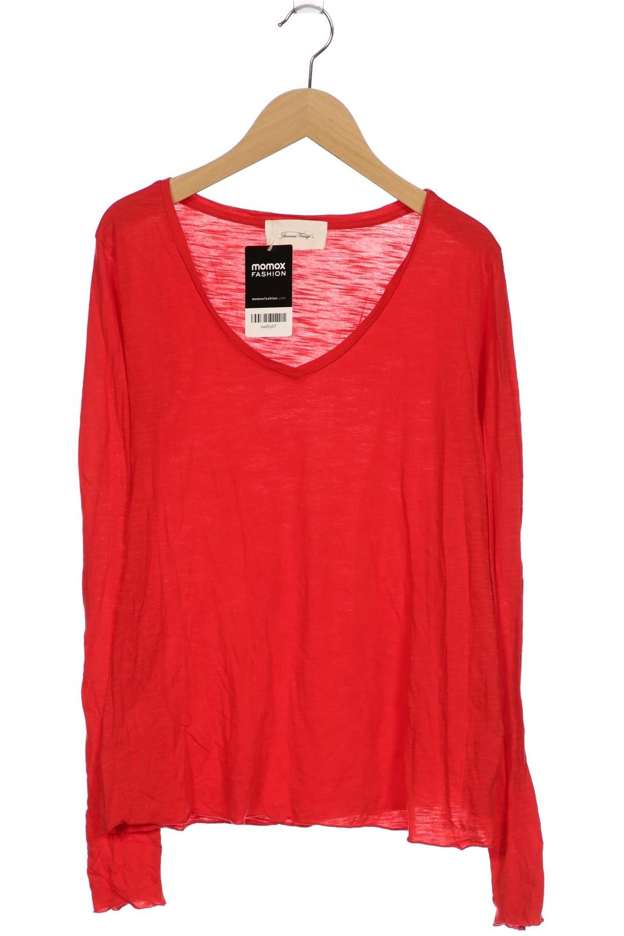 

American Vintage Damen Langarmshirt, rot, Gr. 36