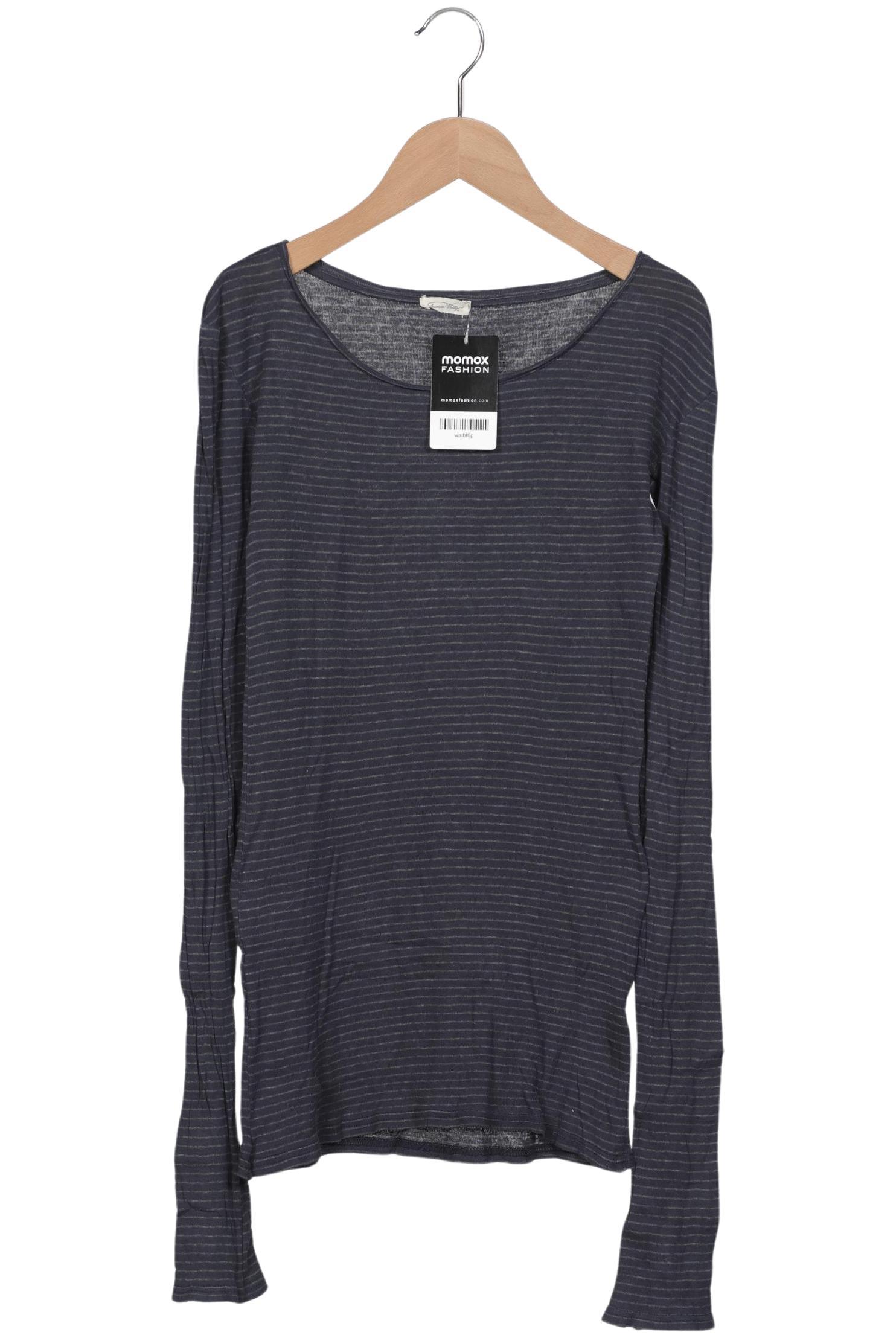 

American Vintage Damen Langarmshirt, marineblau, Gr. 38