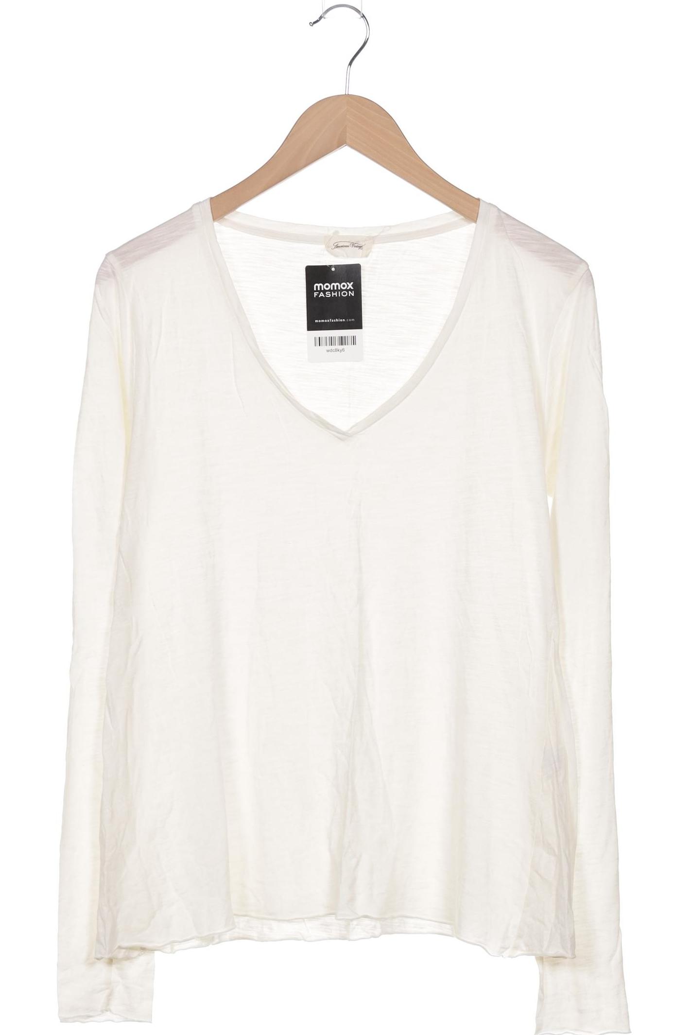 

American Vintage Damen Langarmshirt, cremeweiß, Gr. 38