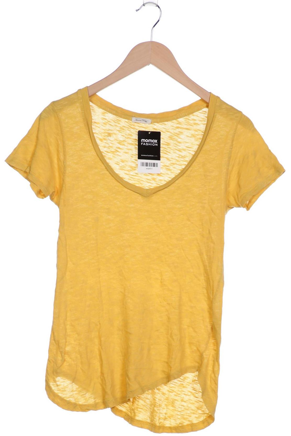 

American Vintage Damen T-Shirt, gelb, Gr. 36