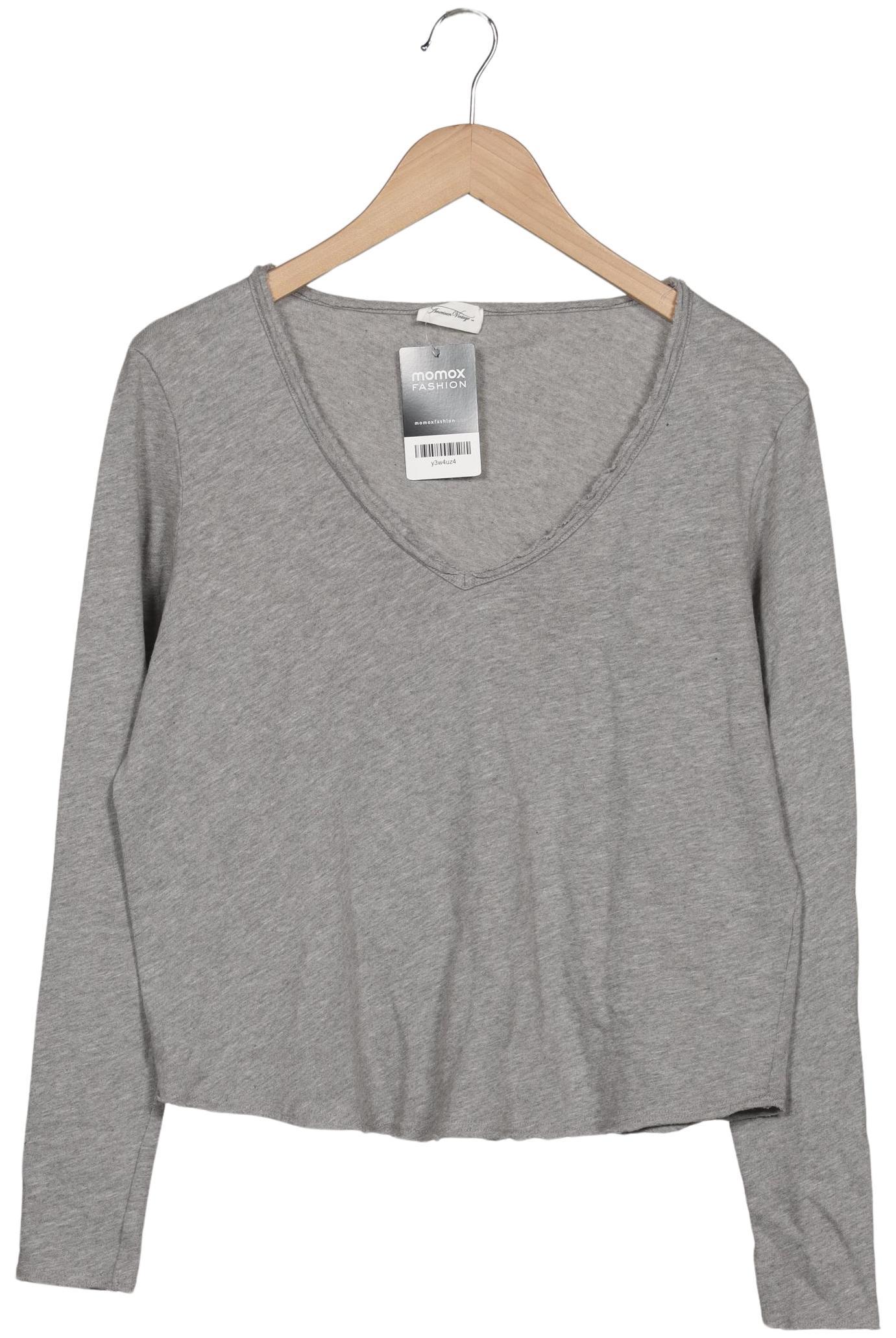 

American Vintage Damen Langarmshirt, grau, Gr. 42
