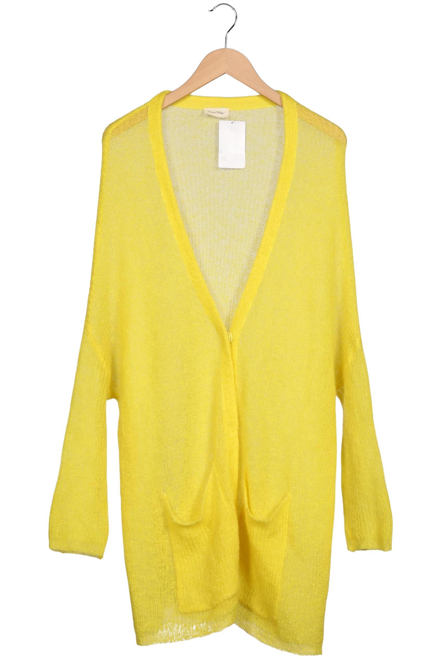 

American Vintage Damen Strickjacke, gelb, Gr. 36