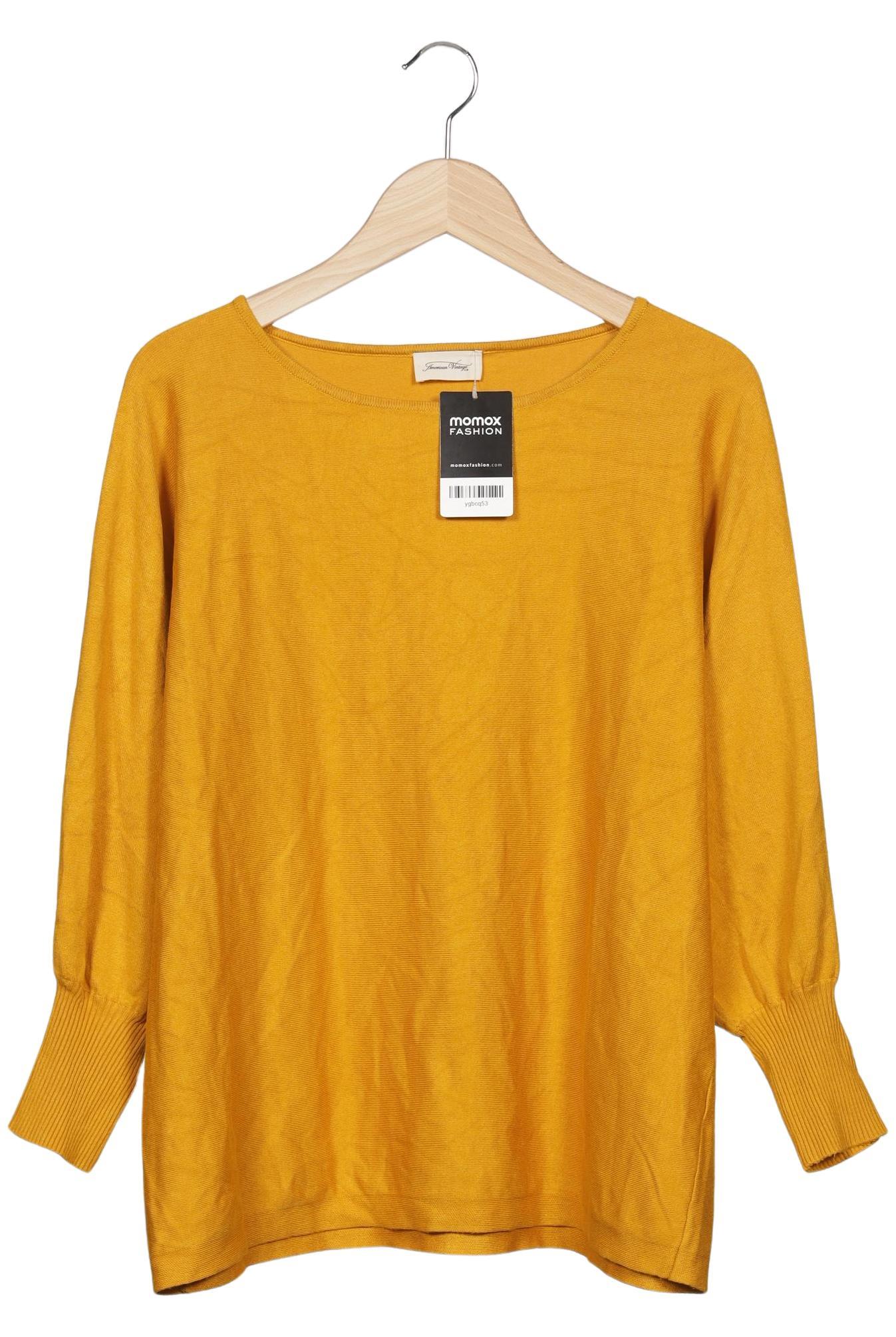 

American Vintage Damen Pullover, gelb, Gr. 52