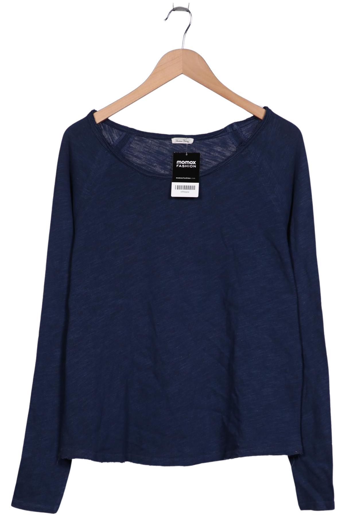 

American Vintage Damen Langarmshirt, marineblau, Gr. 42