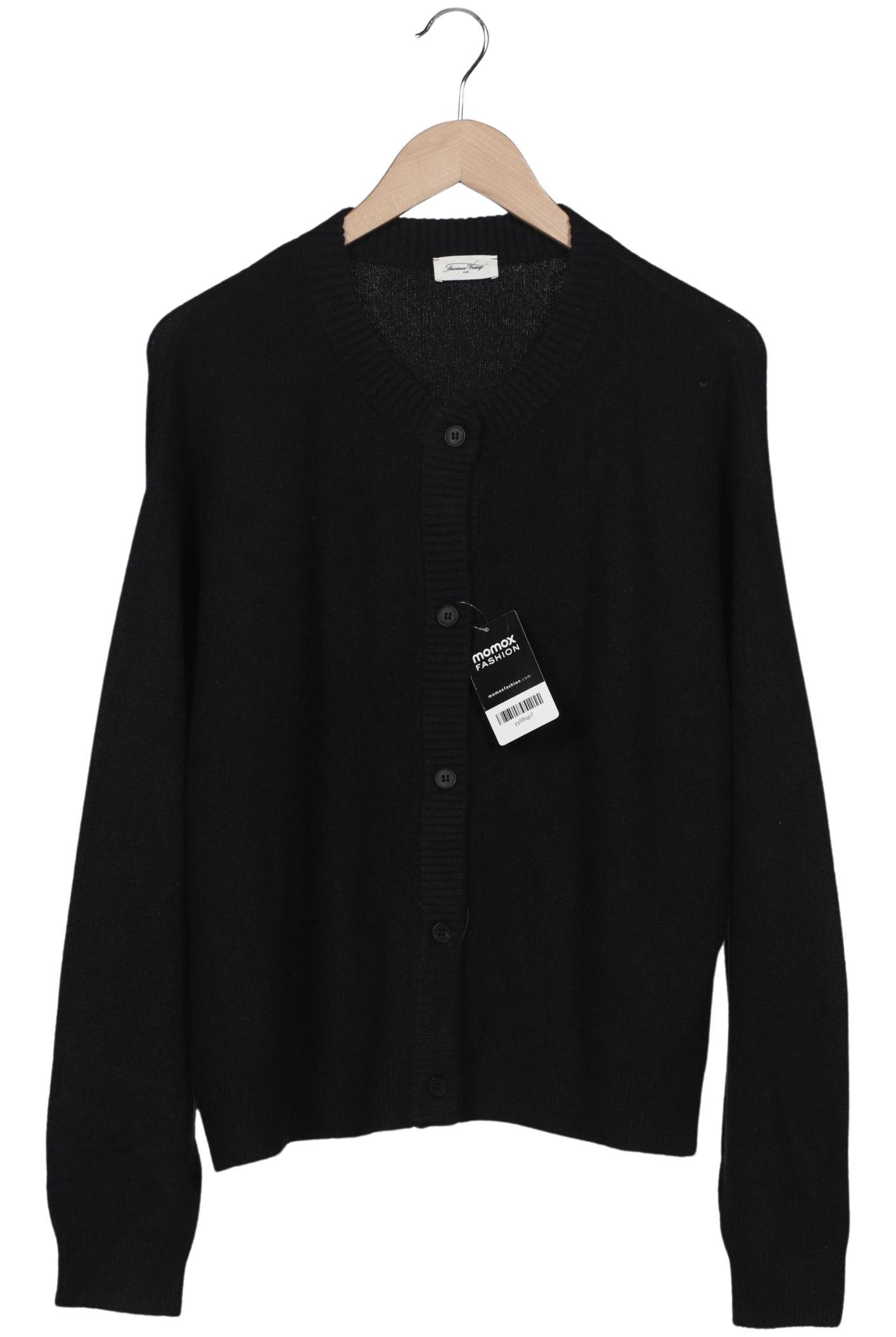 

American Vintage Damen Strickjacke, schwarz, Gr. 38