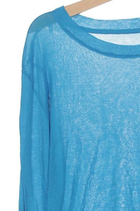 Thumbnail - American Vintage Mädchen Langarmshirt, blau, Gr. 164