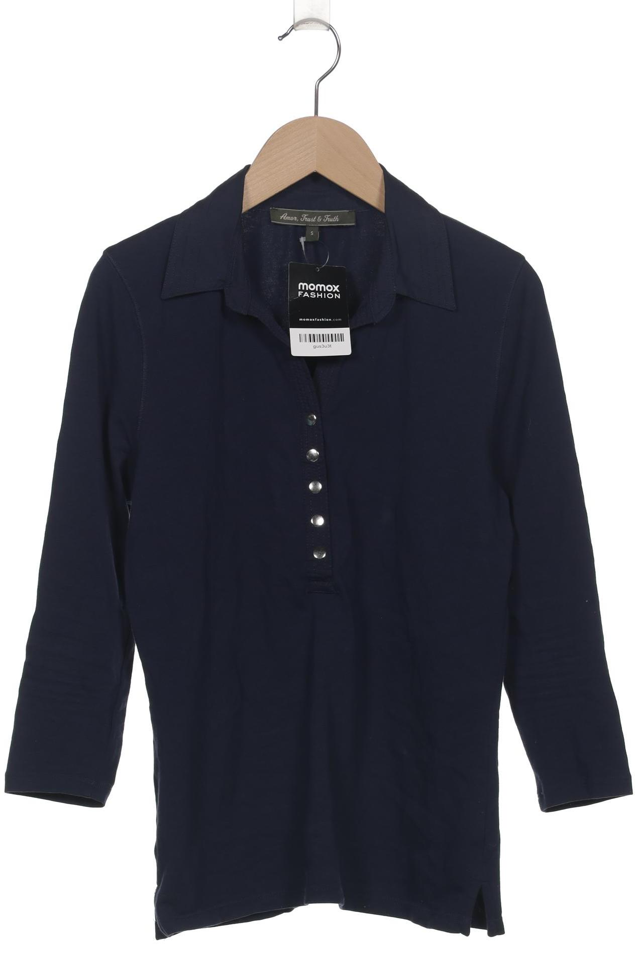 

Amor, Trust & Truth Damen Langarmshirt, marineblau, Gr. 36