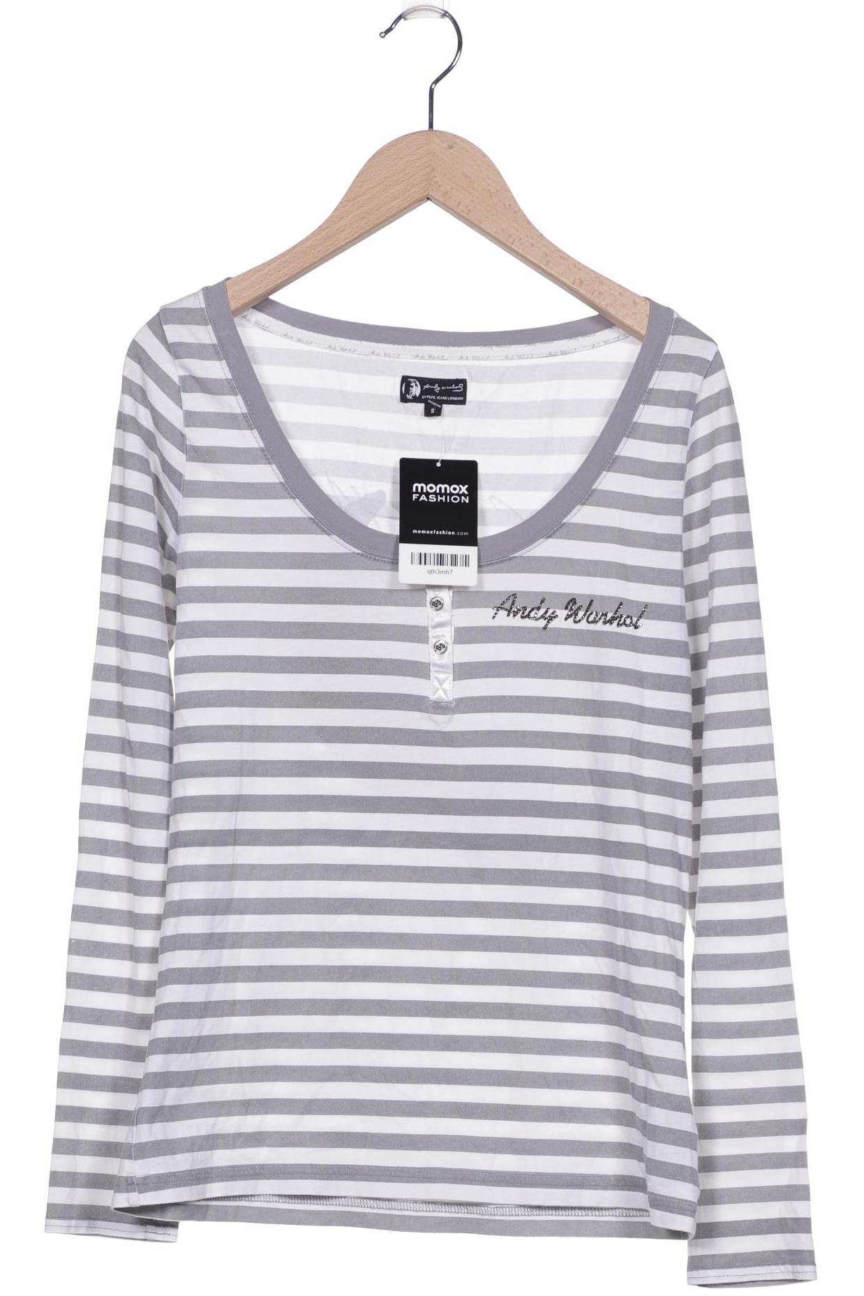

Andy Warhol by Pepe Jeans Damen Langarmshirt, grau, Gr. 36