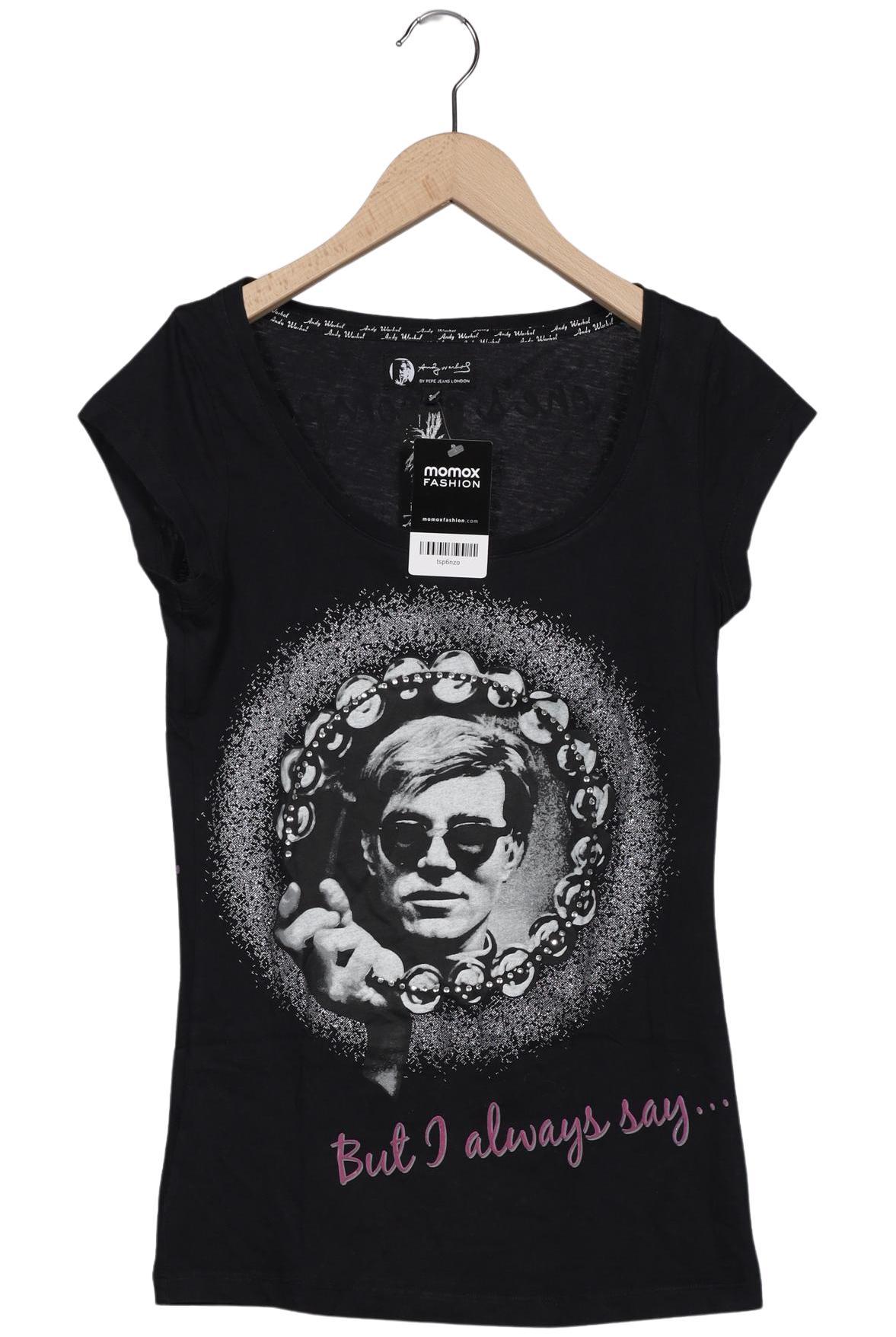 

Andy Warhol by Pepe Jeans Damen T-Shirt, schwarz, Gr. 36