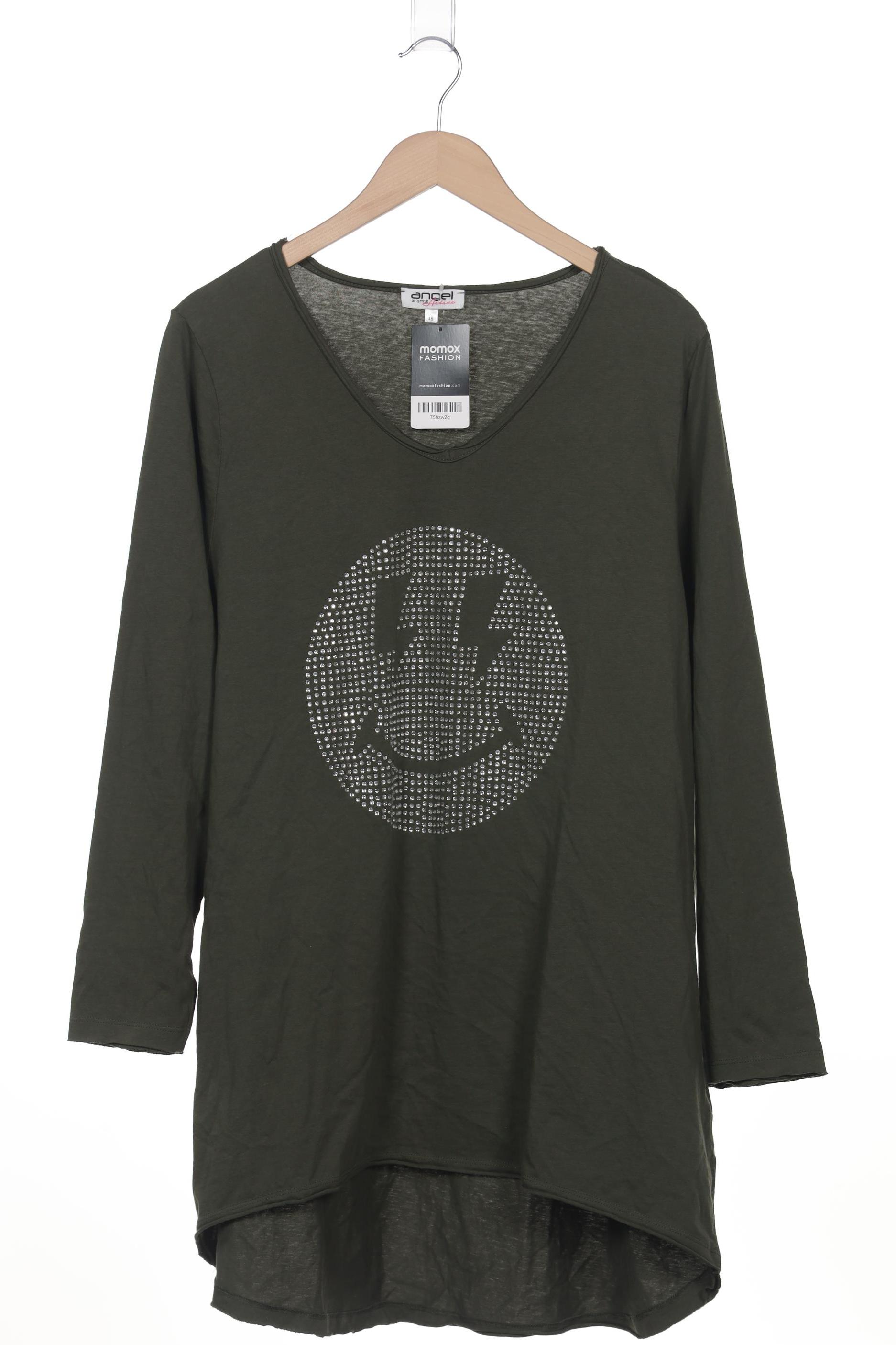 

Angel of Style Damen Langarmshirt, grün, Gr. 48