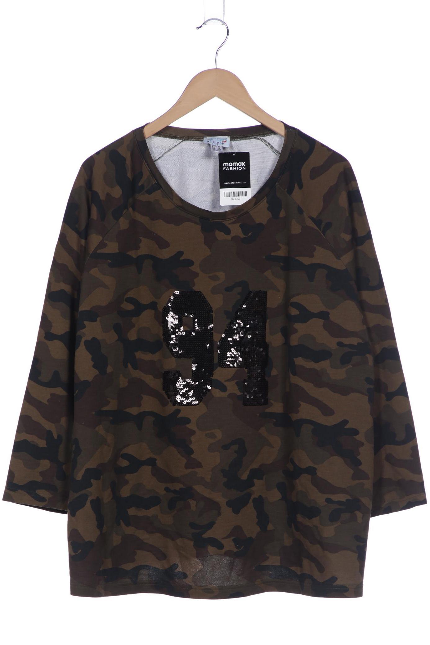 

Angel of Style Damen Langarmshirt, grün, Gr. 50
