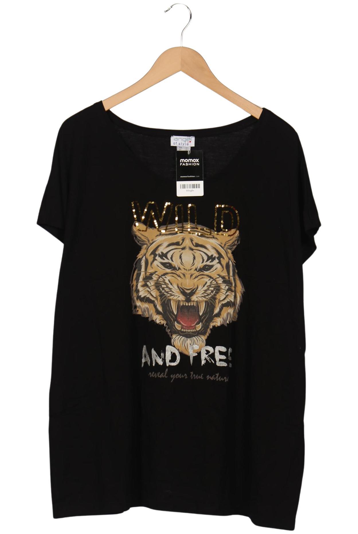 

Angel of Style Damen T-Shirt, schwarz, Gr. 52