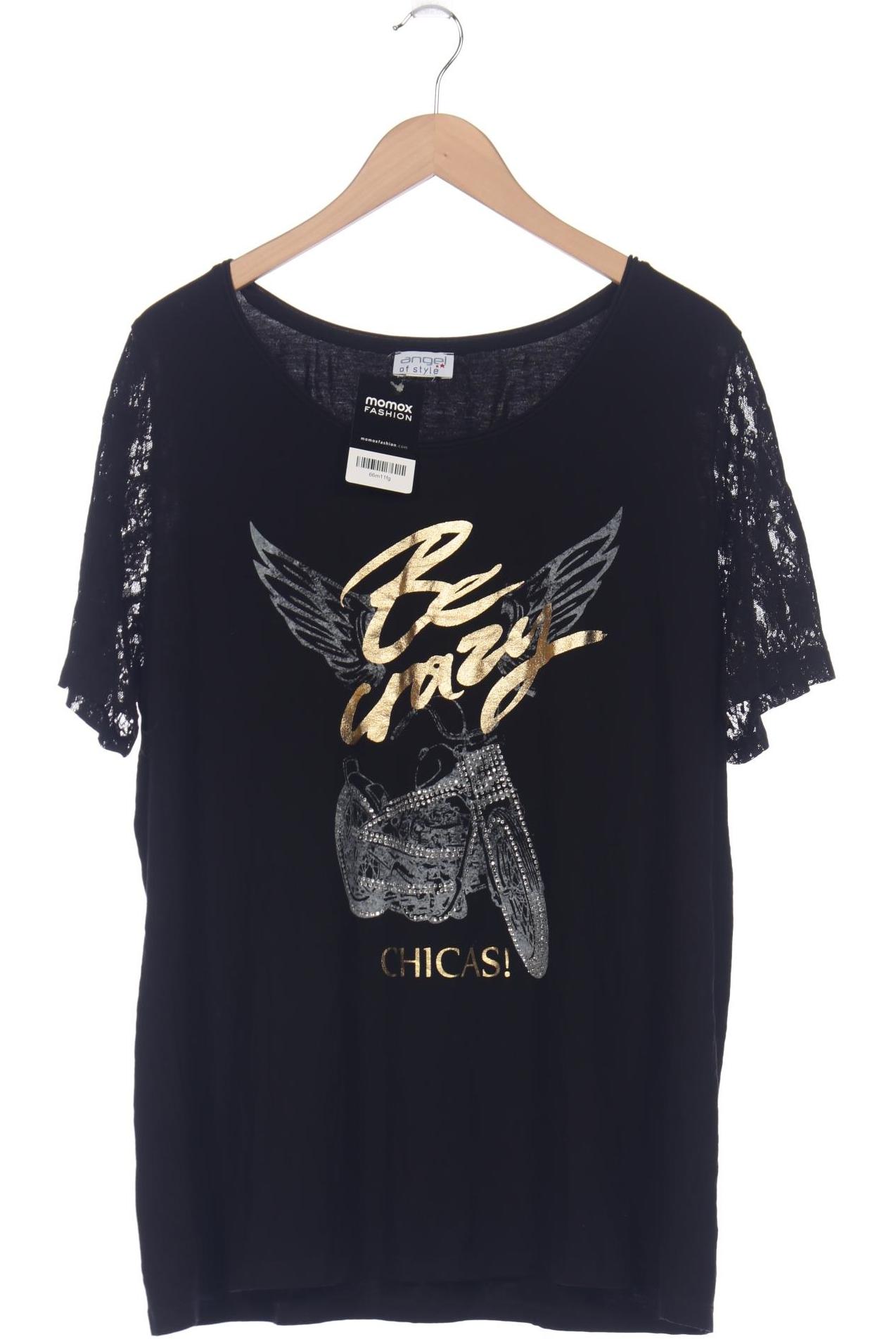 

Angel of Style Damen T-Shirt, schwarz, Gr. 50