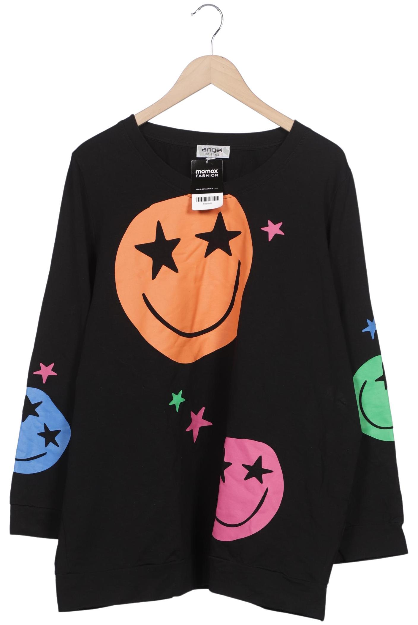 

Angel of Style Damen Langarmshirt, schwarz, Gr. 52