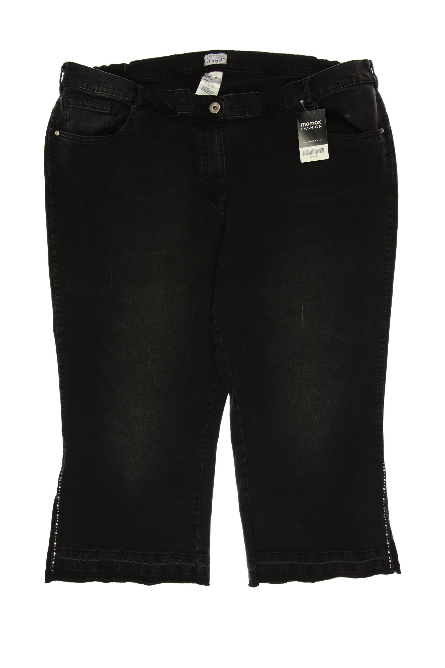 

Angel of Style Damen Jeans, schwarz, Gr. 56