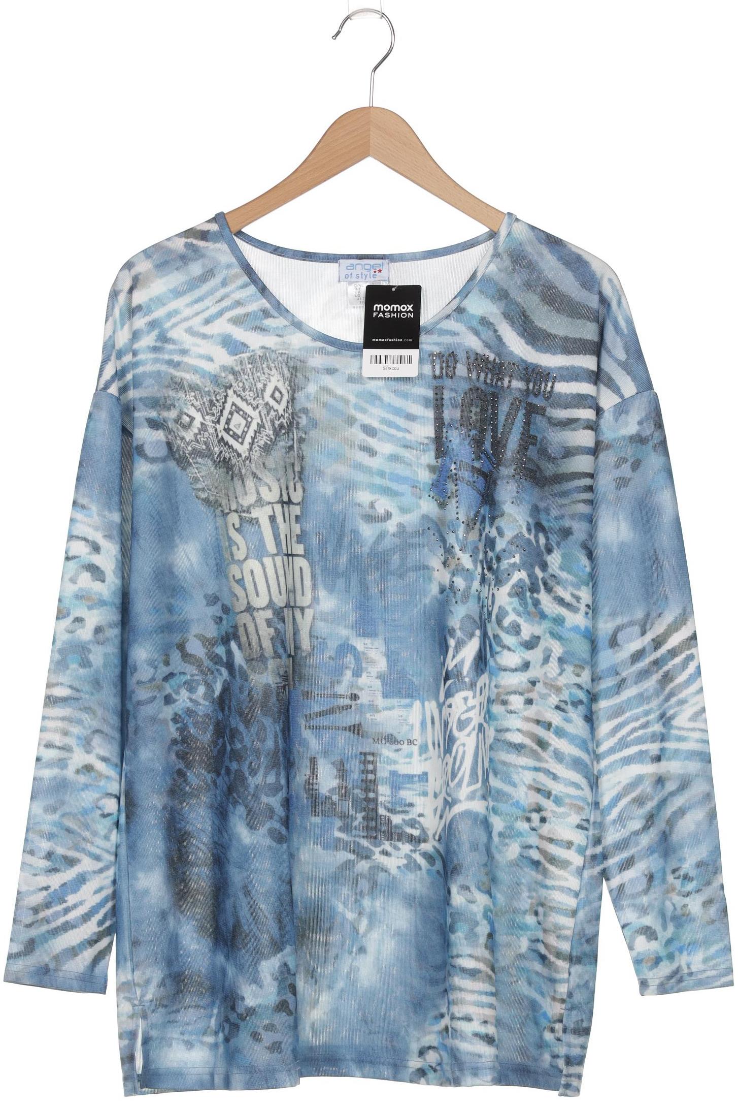 

Angel of Style Damen Langarmshirt, blau, Gr. 48