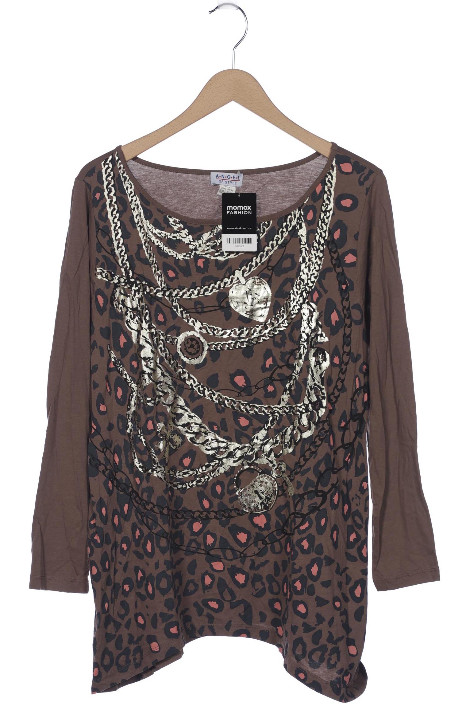 

Angel of Style Damen Langarmshirt, braun, Gr. 44