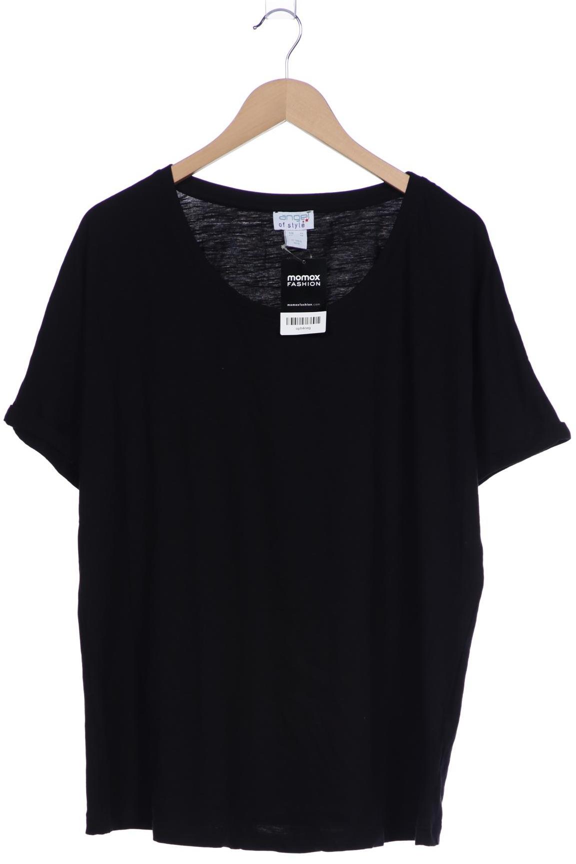 

Angel of Style Damen T-Shirt, schwarz, Gr. 46