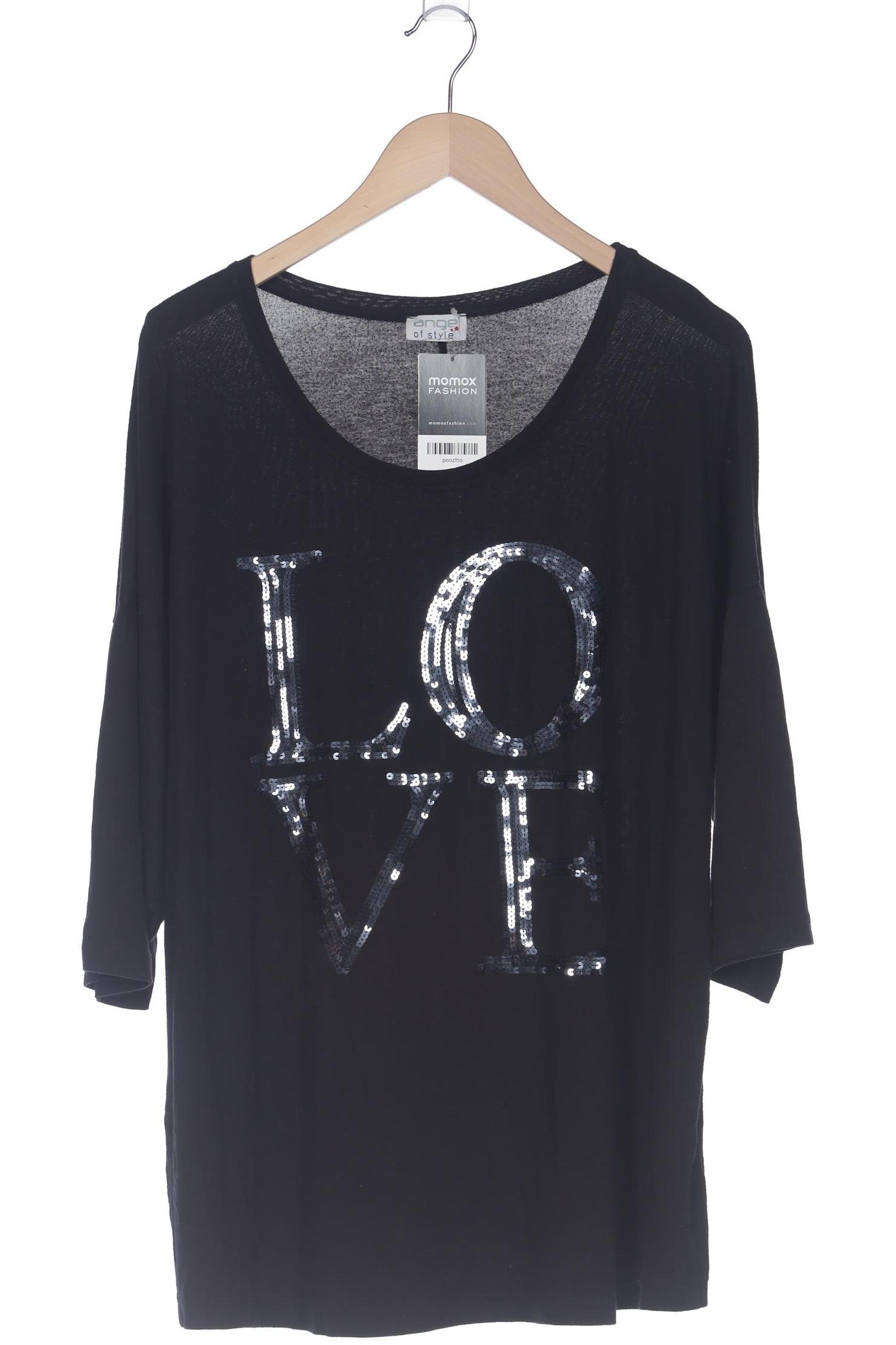 

Angel of Style Damen T-Shirt, schwarz, Gr. 48
