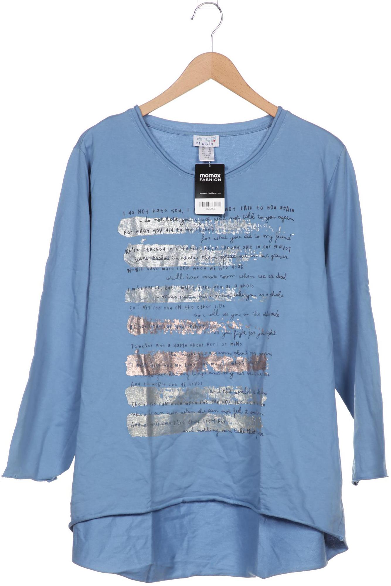 

Angel of Style Damen Langarmshirt, blau, Gr. 52