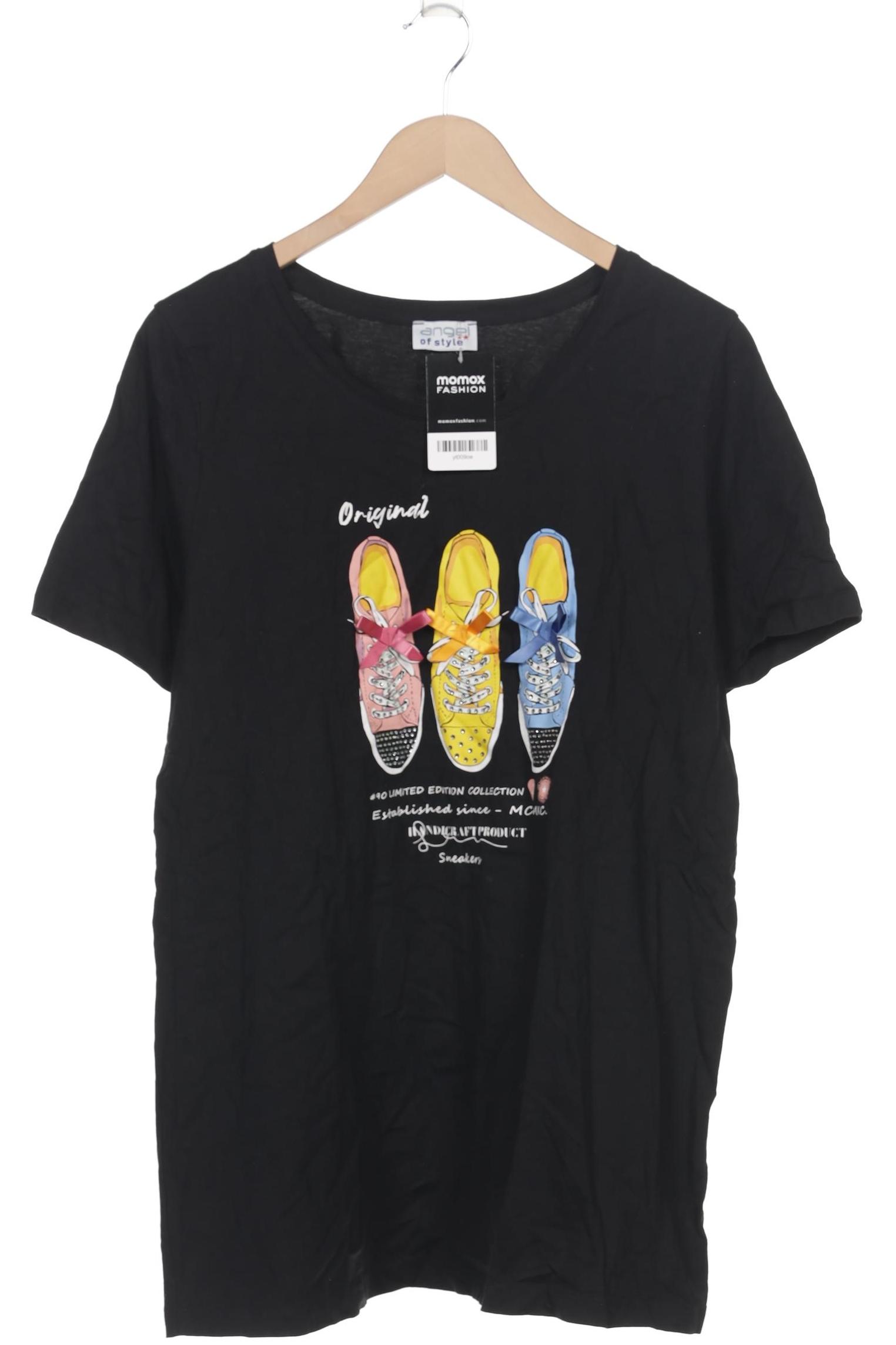 

Angel of Style Damen T-Shirt, schwarz, Gr. 46