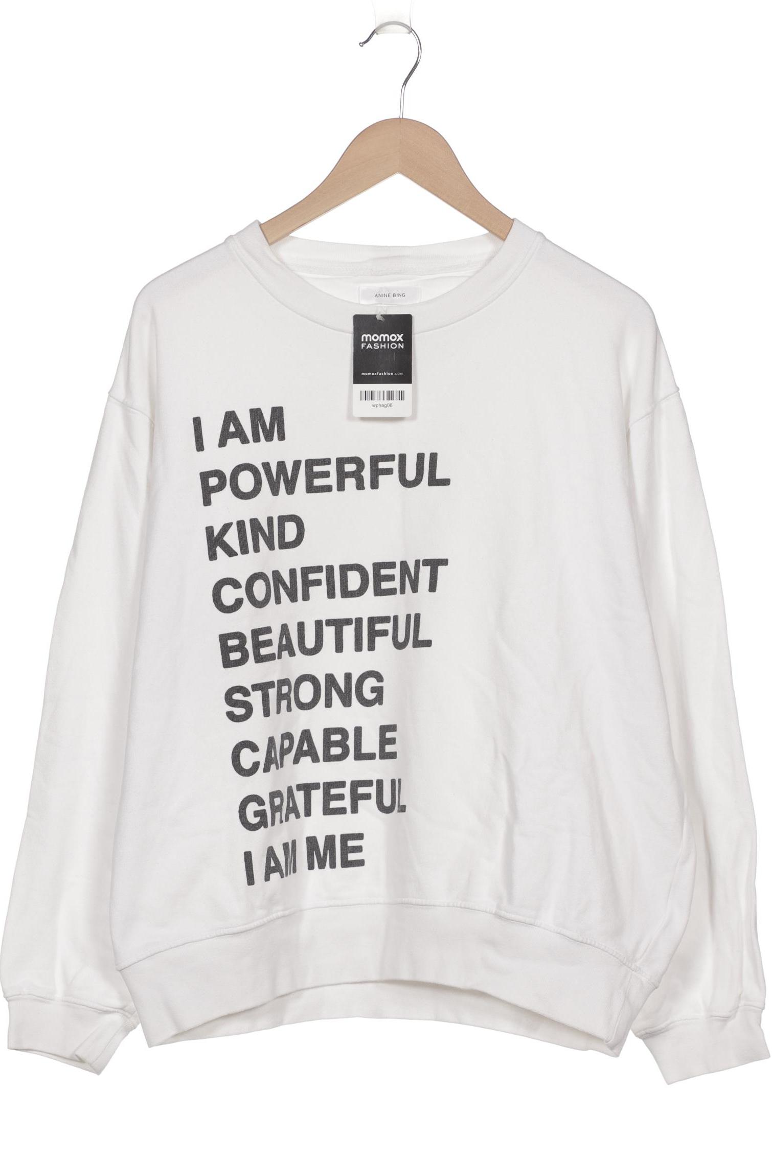 

Anine Bing Damen Sweatshirt, weiß, Gr. 42