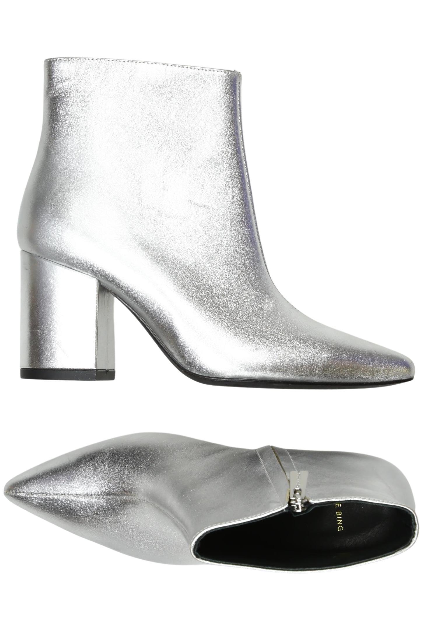 

Anine Bing Damen Stiefelette, silber, Gr. 36