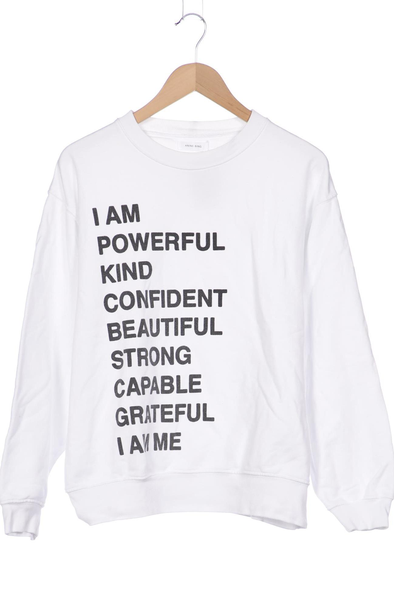 

Anine Bing Damen Sweatshirt, weiß, Gr. 38