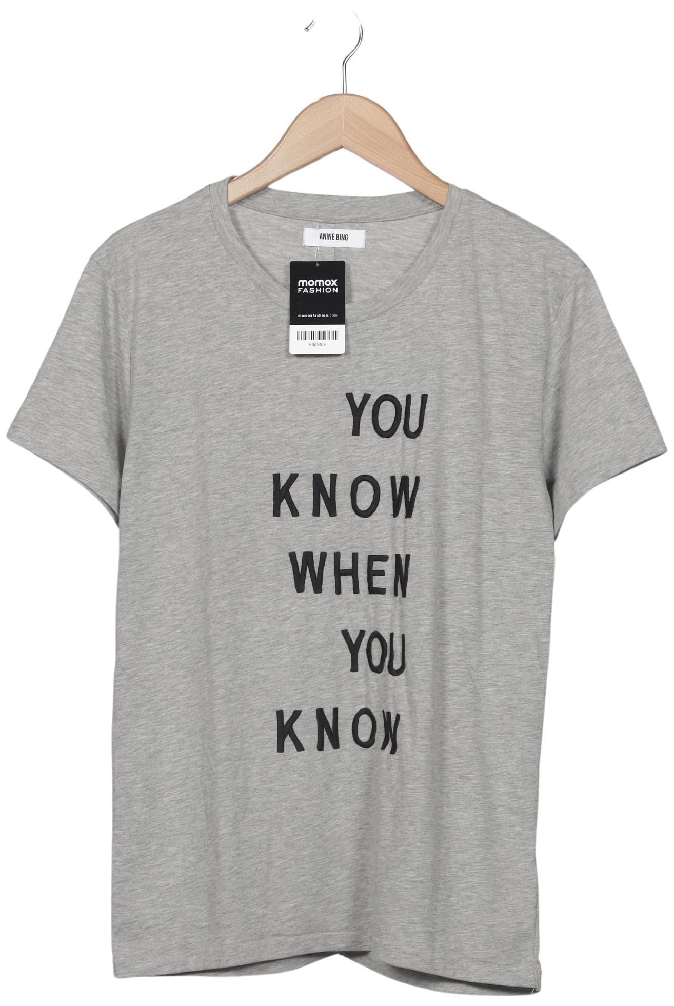 

Anine Bing Damen T-Shirt, grau, Gr. 36