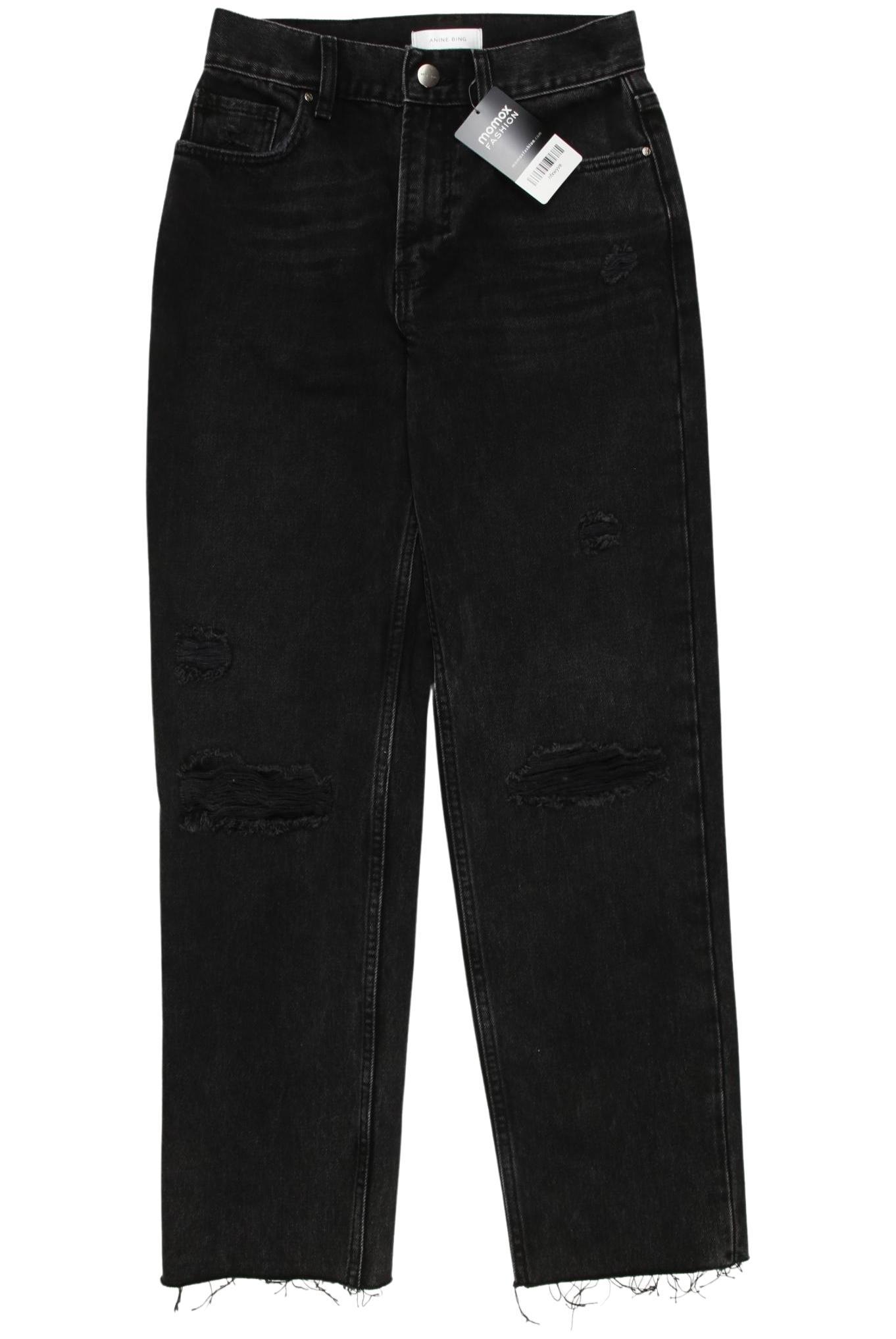

Anine Bing Damen Jeans, schwarz, Gr. 0