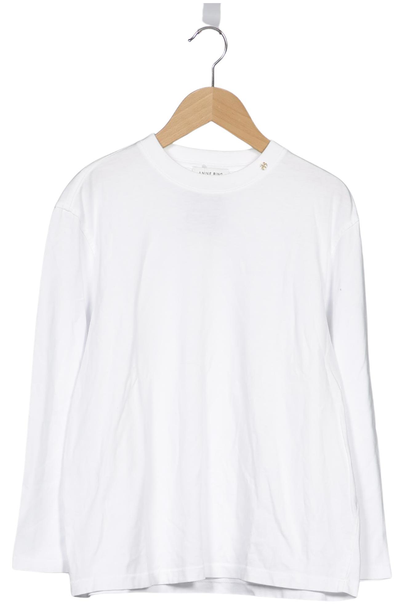 

Anine Bing Damen Langarmshirt, weiß, Gr. 38