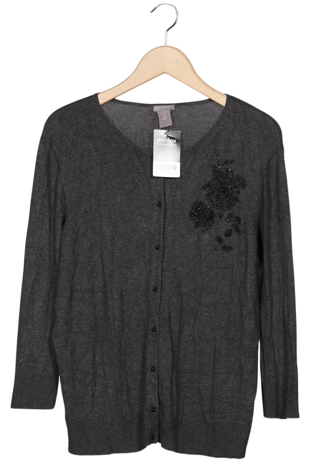 

Ann Taylor Damen Strickjacke, grau, Gr. 44