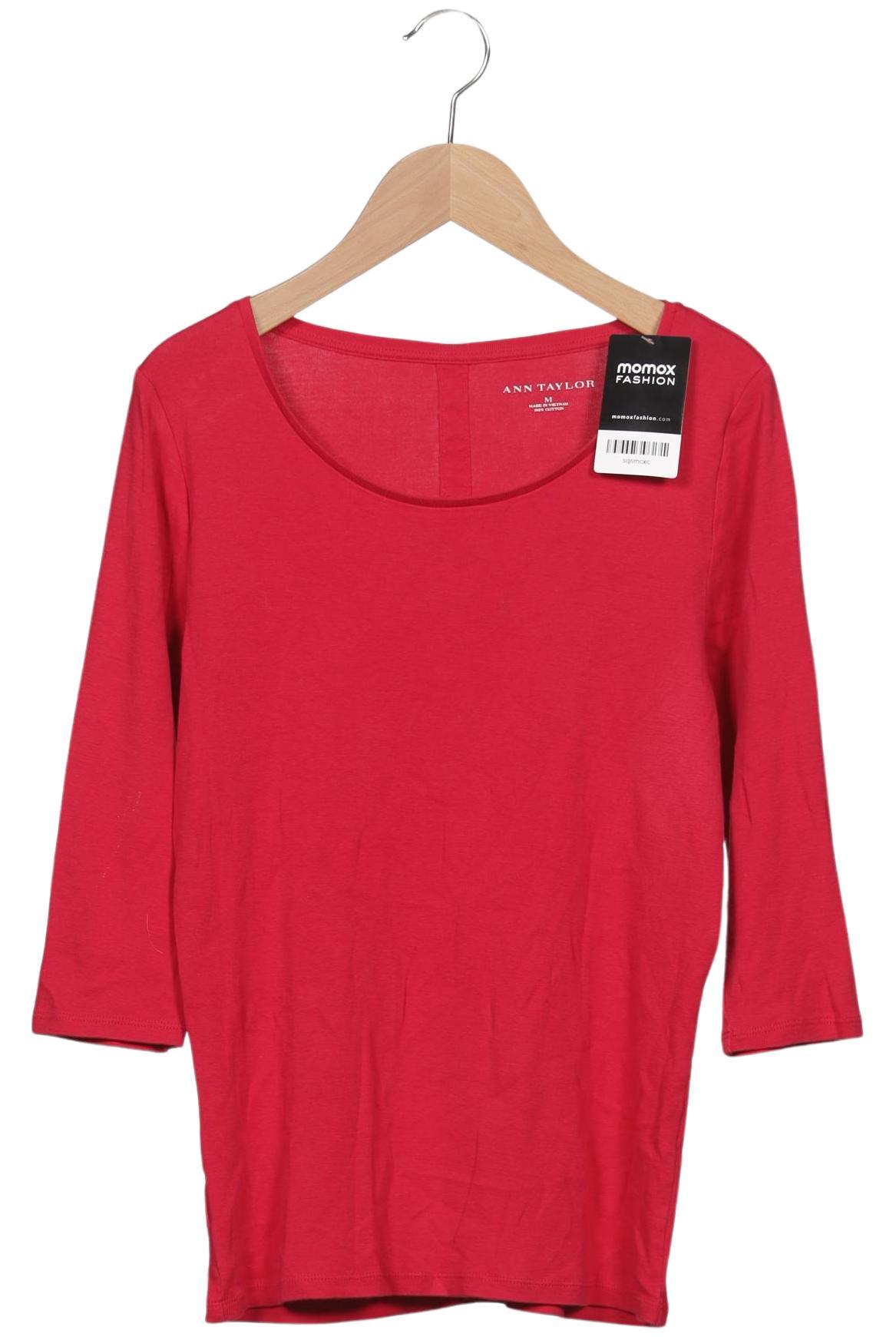 

Ann Taylor Damen Langarmshirt, rot, Gr. 38